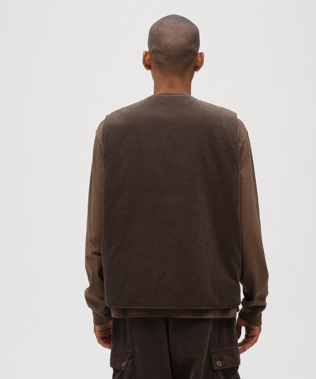 《TFQP by HANDROOM》REVERSIBLE CORDUROY DECK VEST