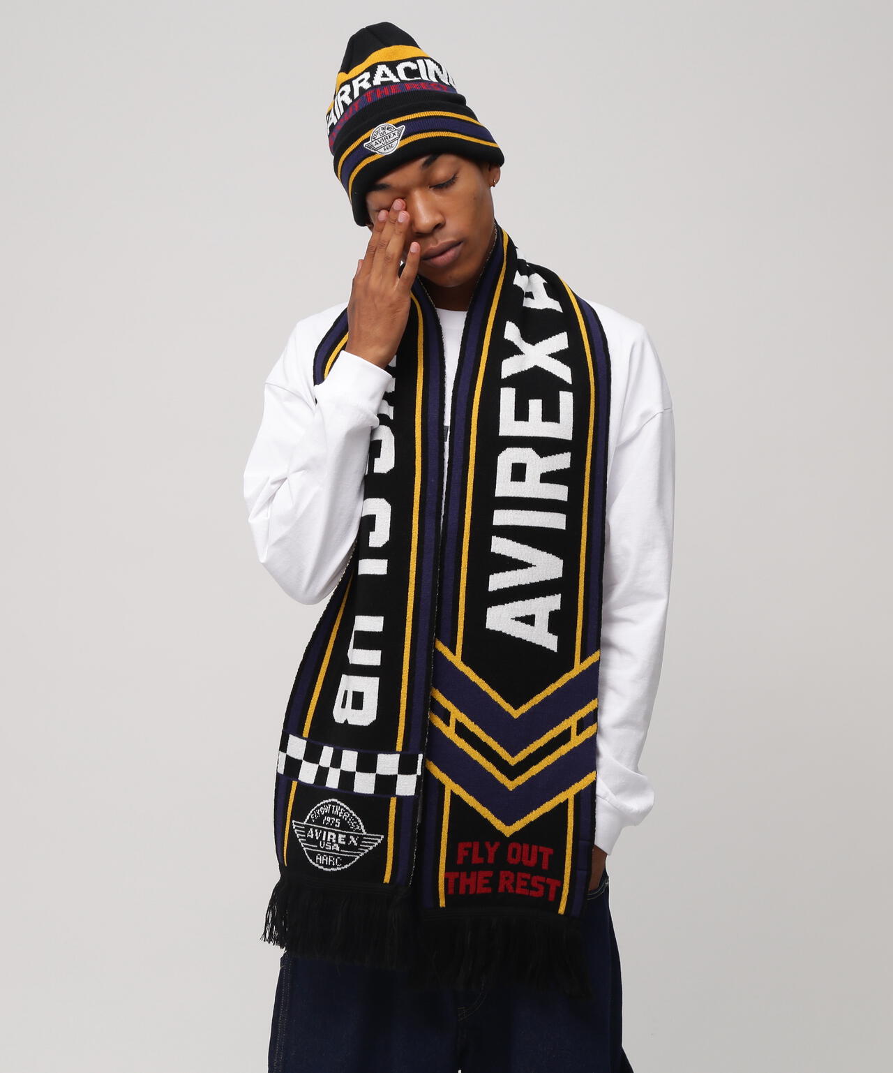 AVIREX AIR RACING CLUB LINE SOCCER MUFFLER
