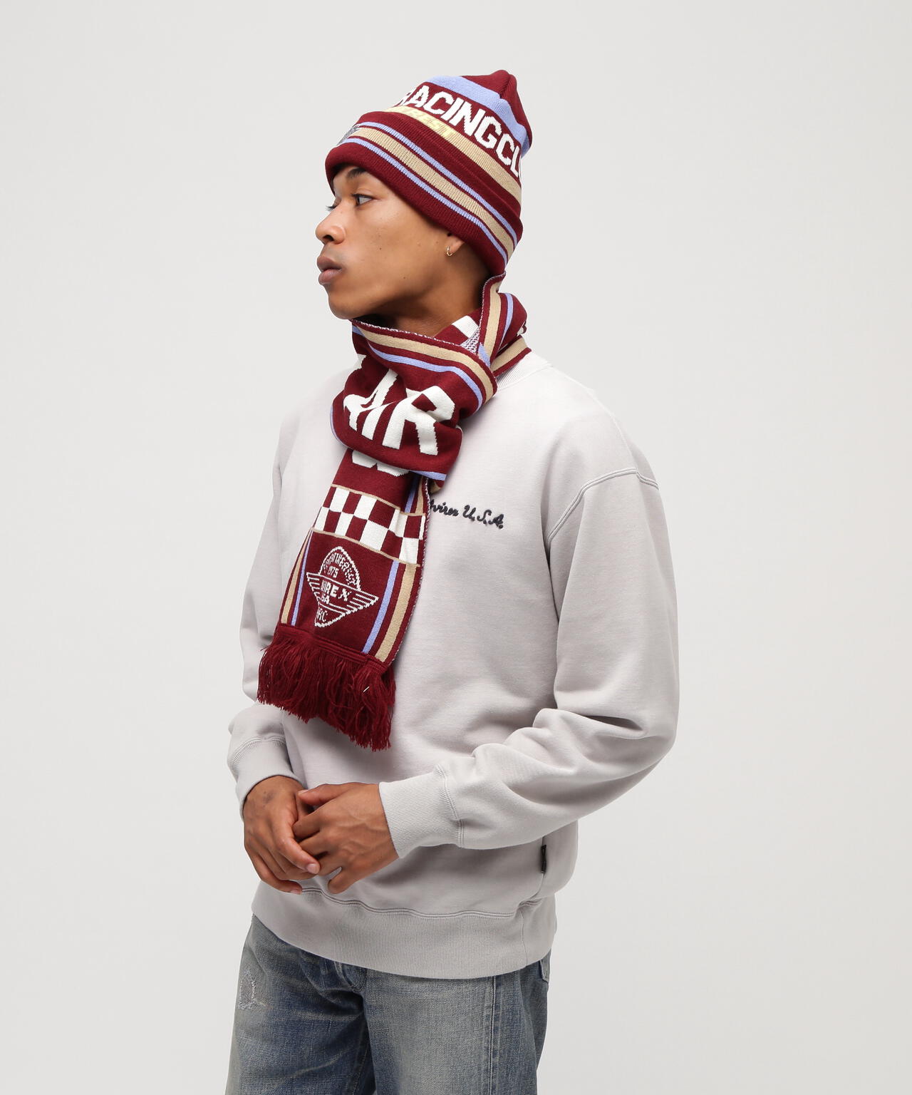 AVIREX AIR RACING CLUB LINE SOCCER MUFFLER