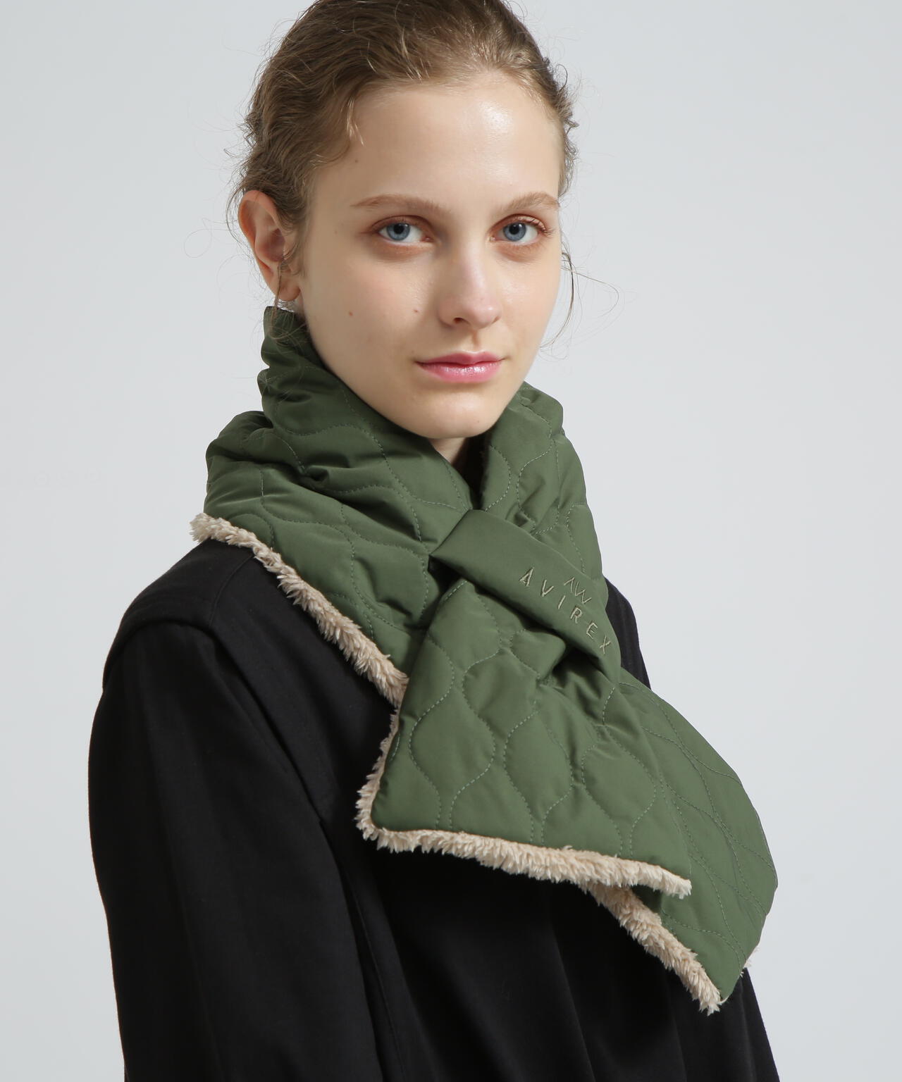 《直営店限定》QUILTING FUR STOLE/キルティング ファー ストール