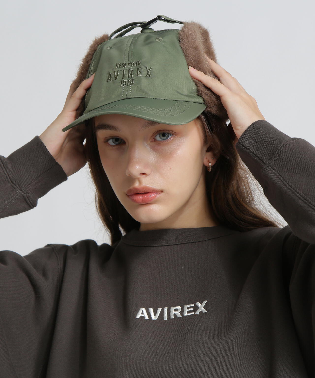 《直営店限定》NYLON×FUR FLIGHT CAP/ナイロン×ファー フライトキャップ