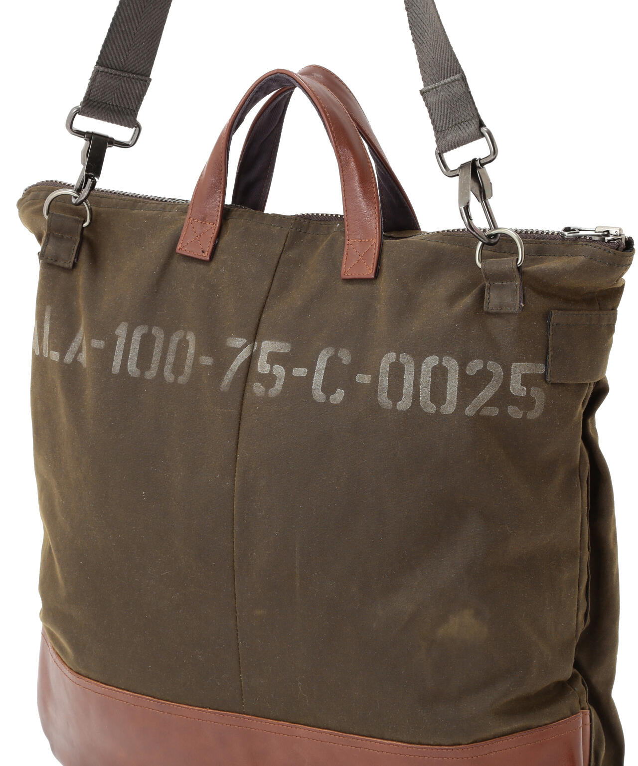 MILITARY FABRIC OILED CLOTH HELMET BAG
