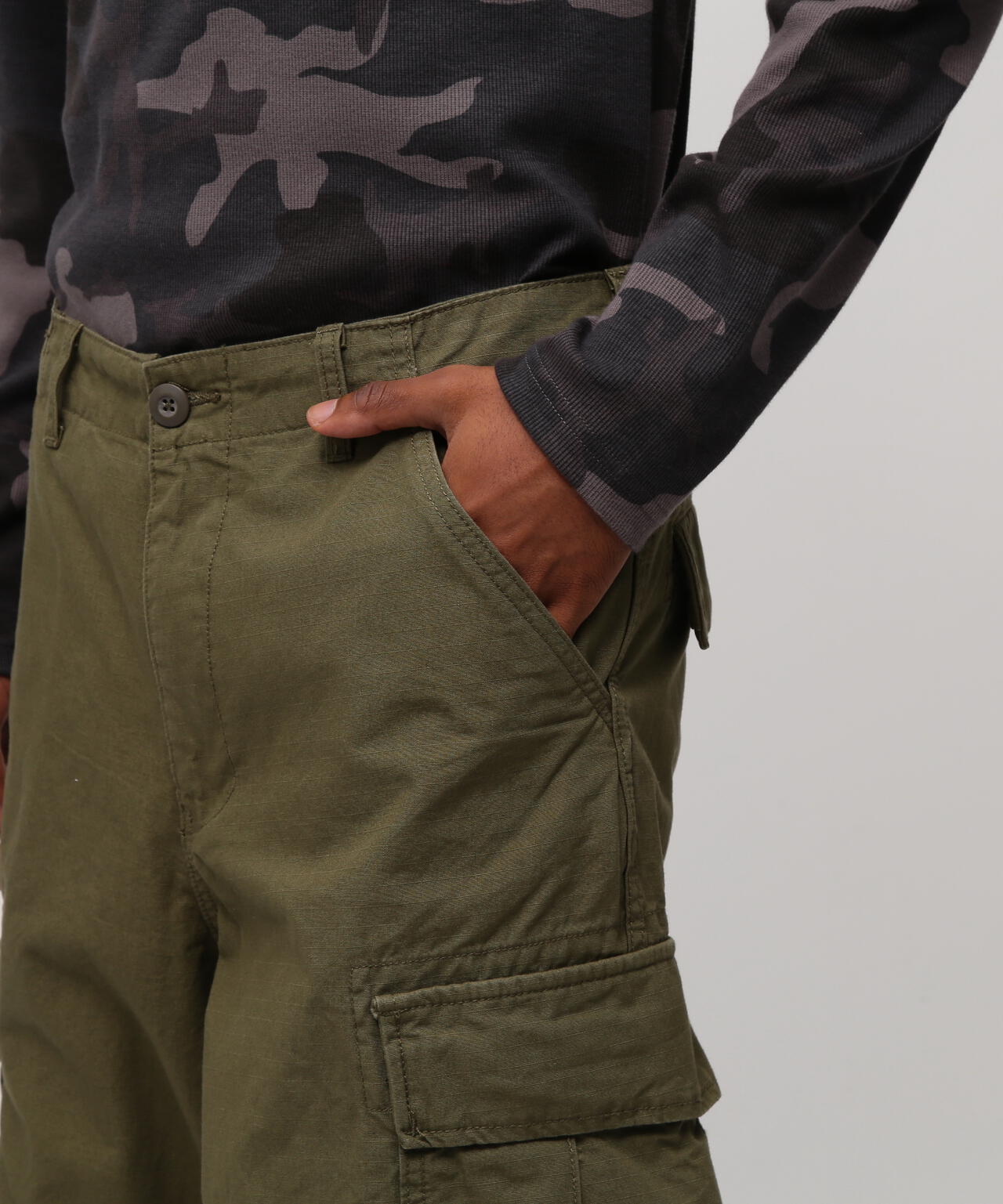 COTTON RIPSTOP CARGO PANTS