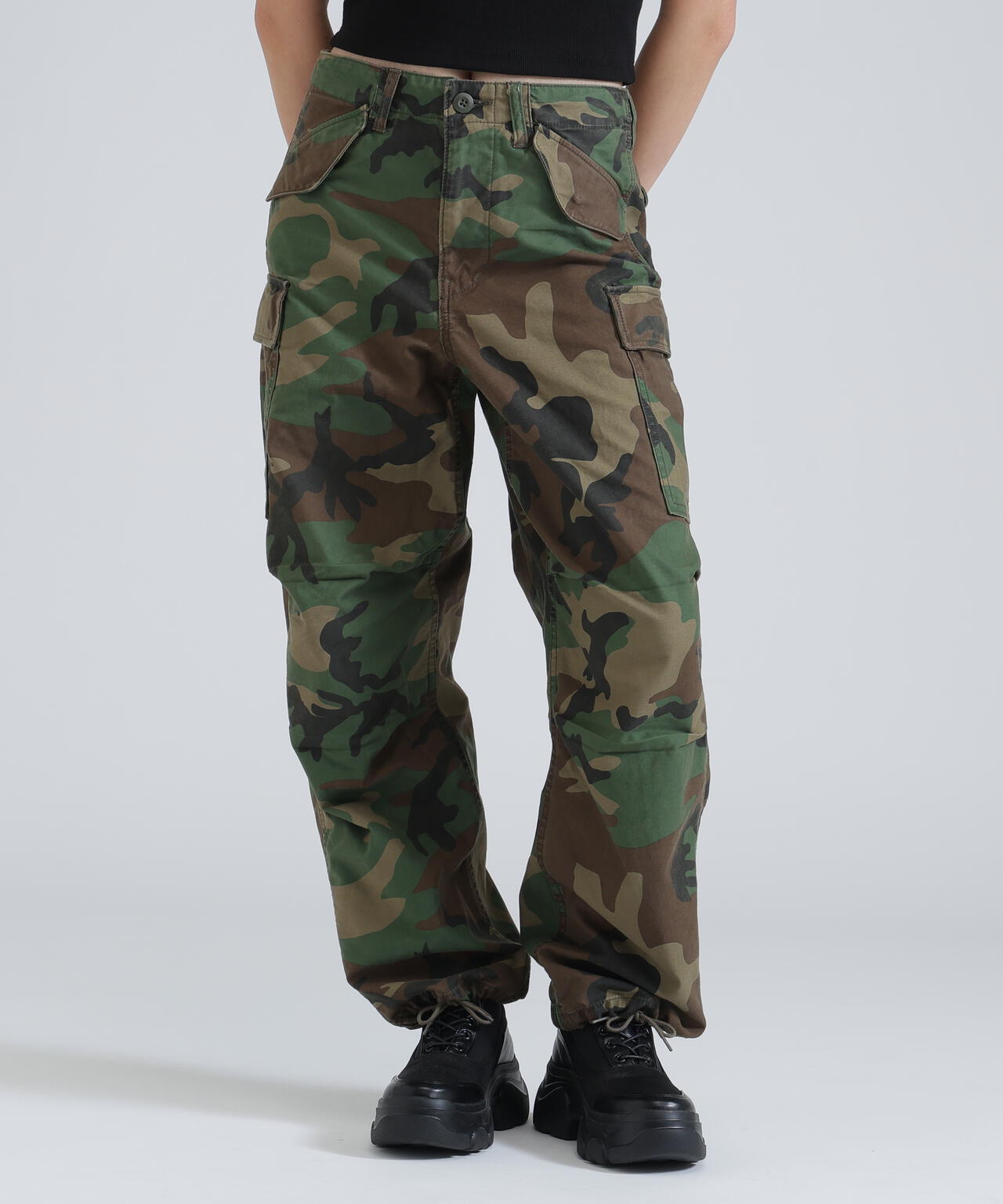 《WOMAN/直営店限定》NYLON/COTTON M-65 FATIGUE PANTS/ナイロンコットン M-65ファティーグパンツ