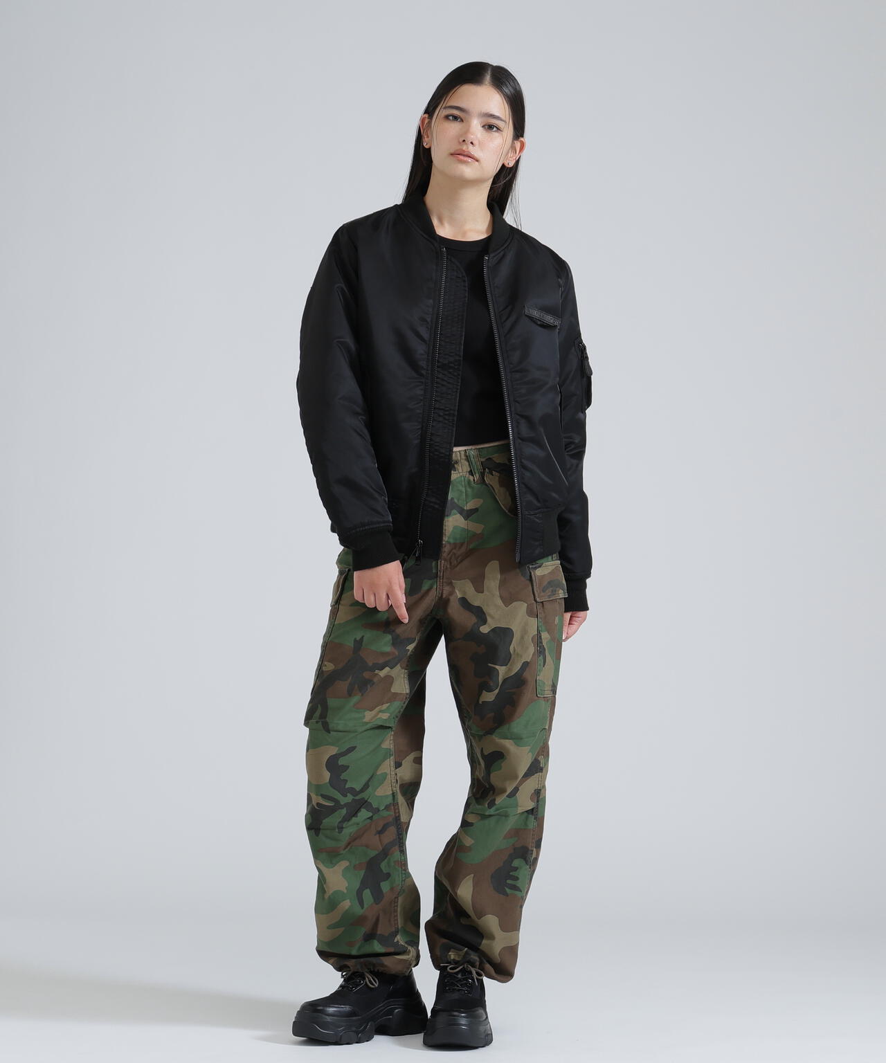 《WOMAN/直営店限定》NYLON/COTTON M-65 FATIGUE PANTS/ナイロンコットン M-65ファティーグパンツ