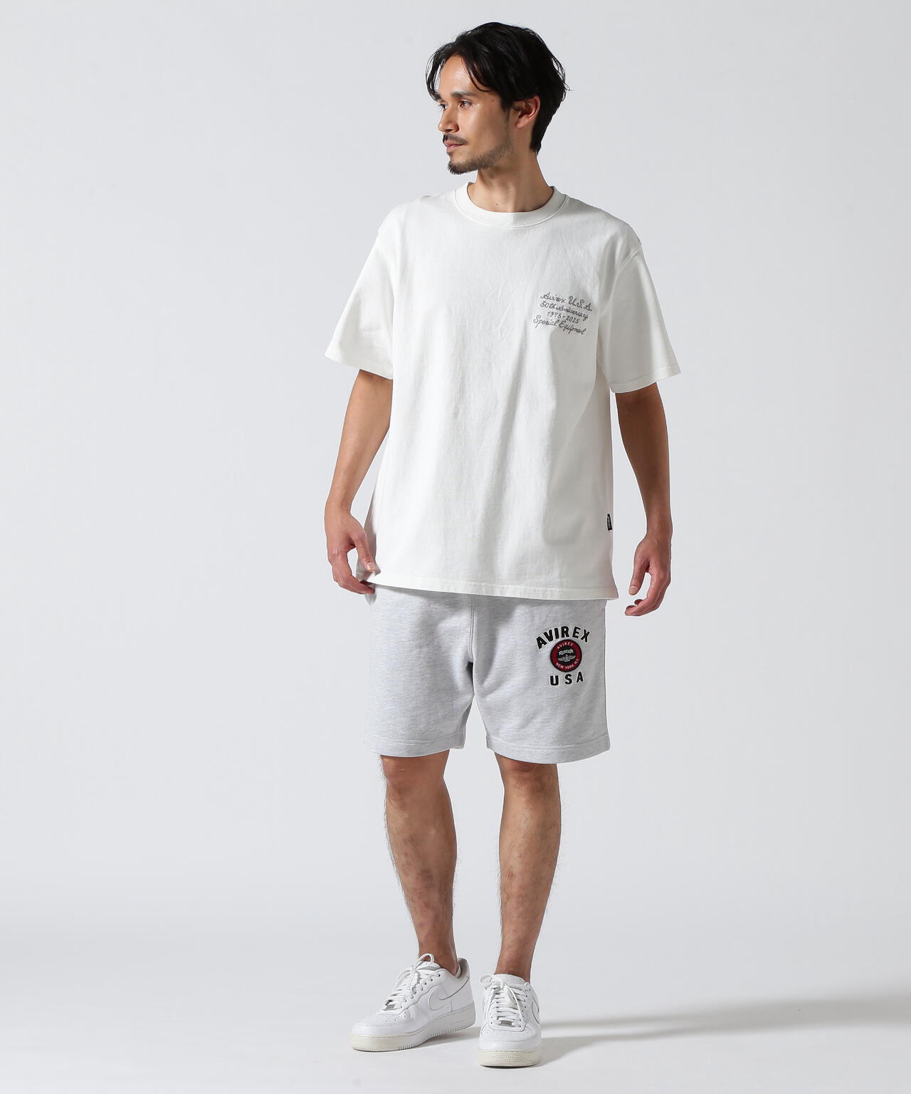 《直営店限定》VARSITY LOGO SHORTS / バーシティ ロゴ ショーツ / AVIREX / アヴィレックス