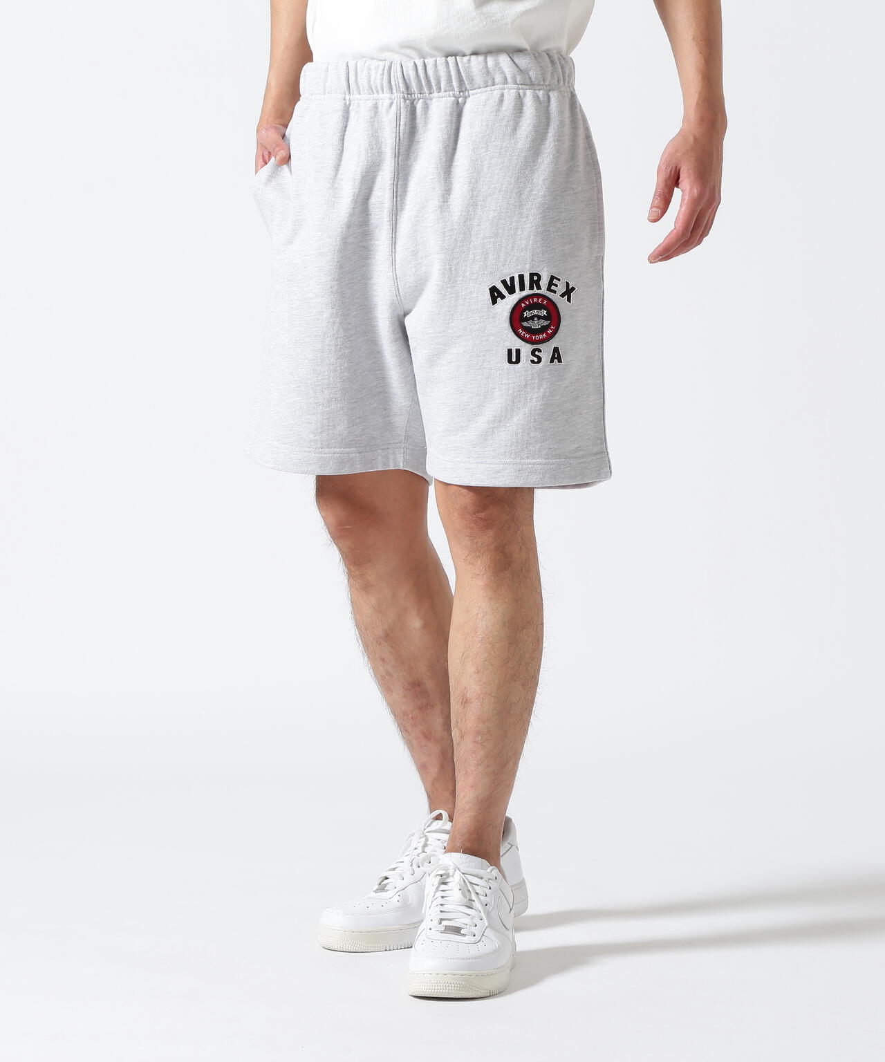 《直営店限定》VARSITY LOGO SHORTS / バーシティ ロゴ ショーツ / AVIREX / アヴィレックス