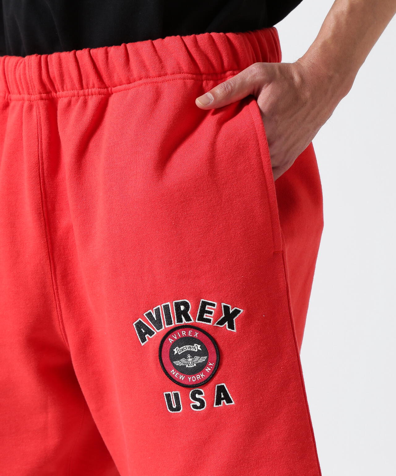 《直営店限定》VARSITY LOGO SHORTS / バーシティ ロゴ ショーツ / AVIREX / アヴィレックス
