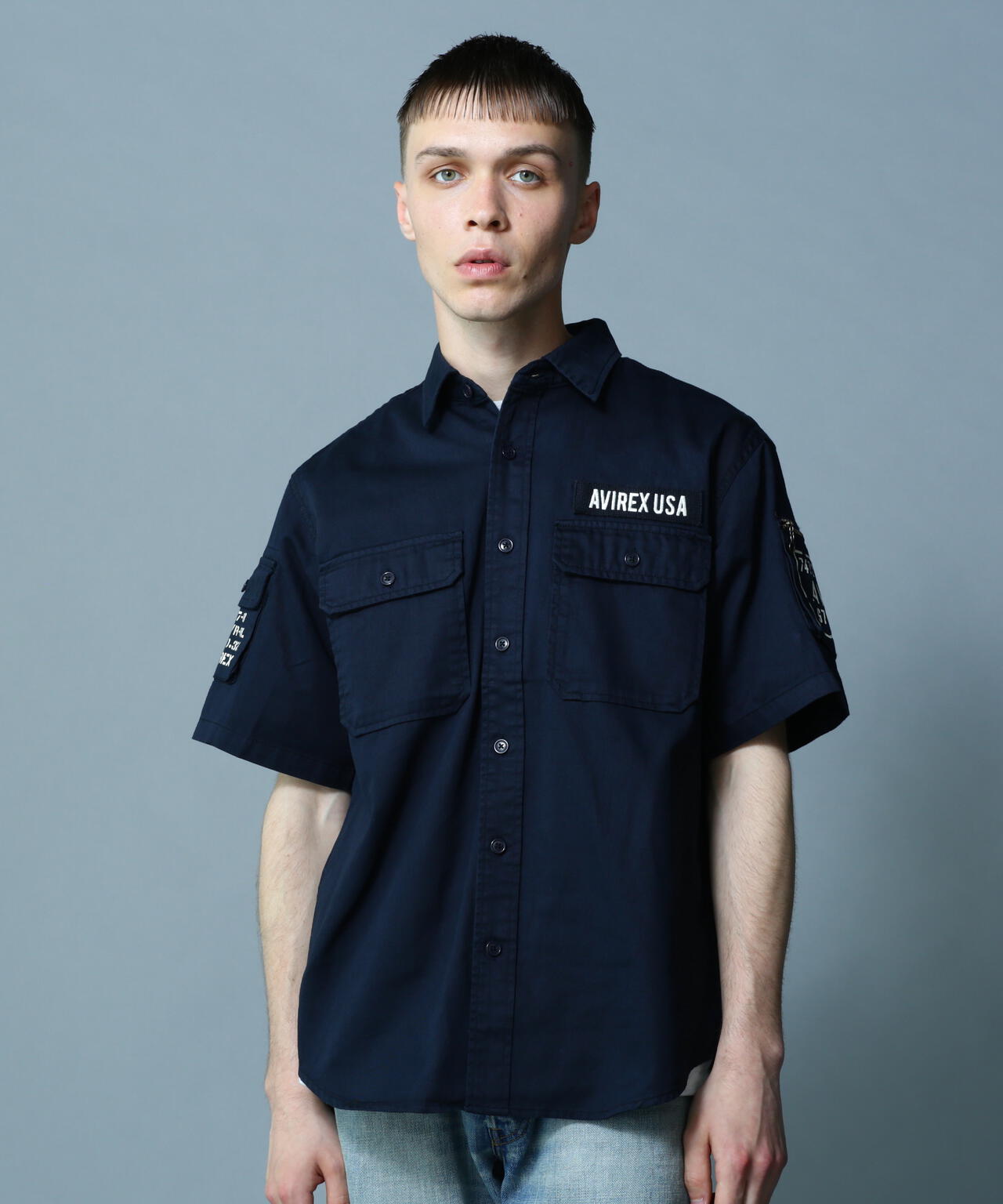 BASIC FATIGUE SHORT SLEEVE SHIRT / ベーシック ファティーグ 半袖シャツ / AVIREX / アヴィレッ