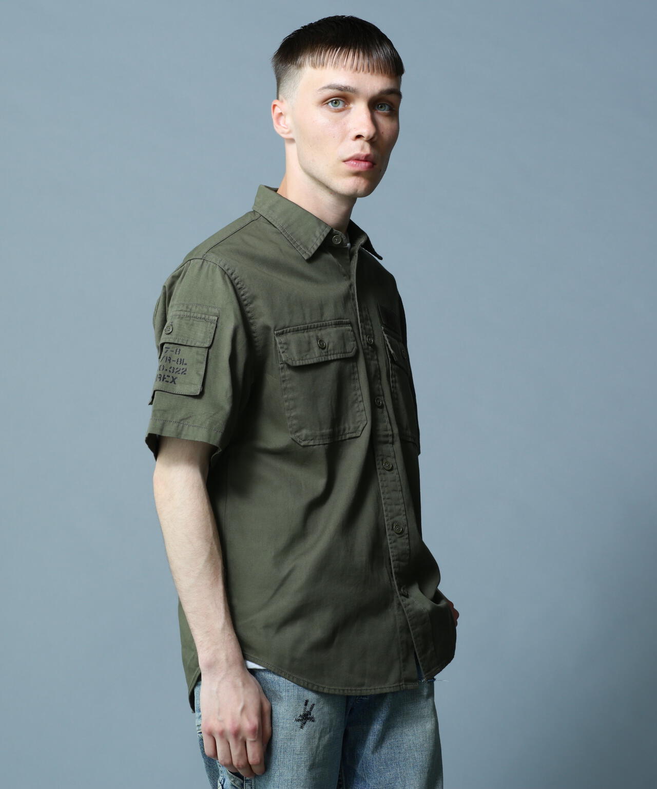 BASIC FATIGUE SHORT SLEEVE SHIRT / ベーシック ファティーグ 半袖シャツ / AVIREX / アヴィレッ