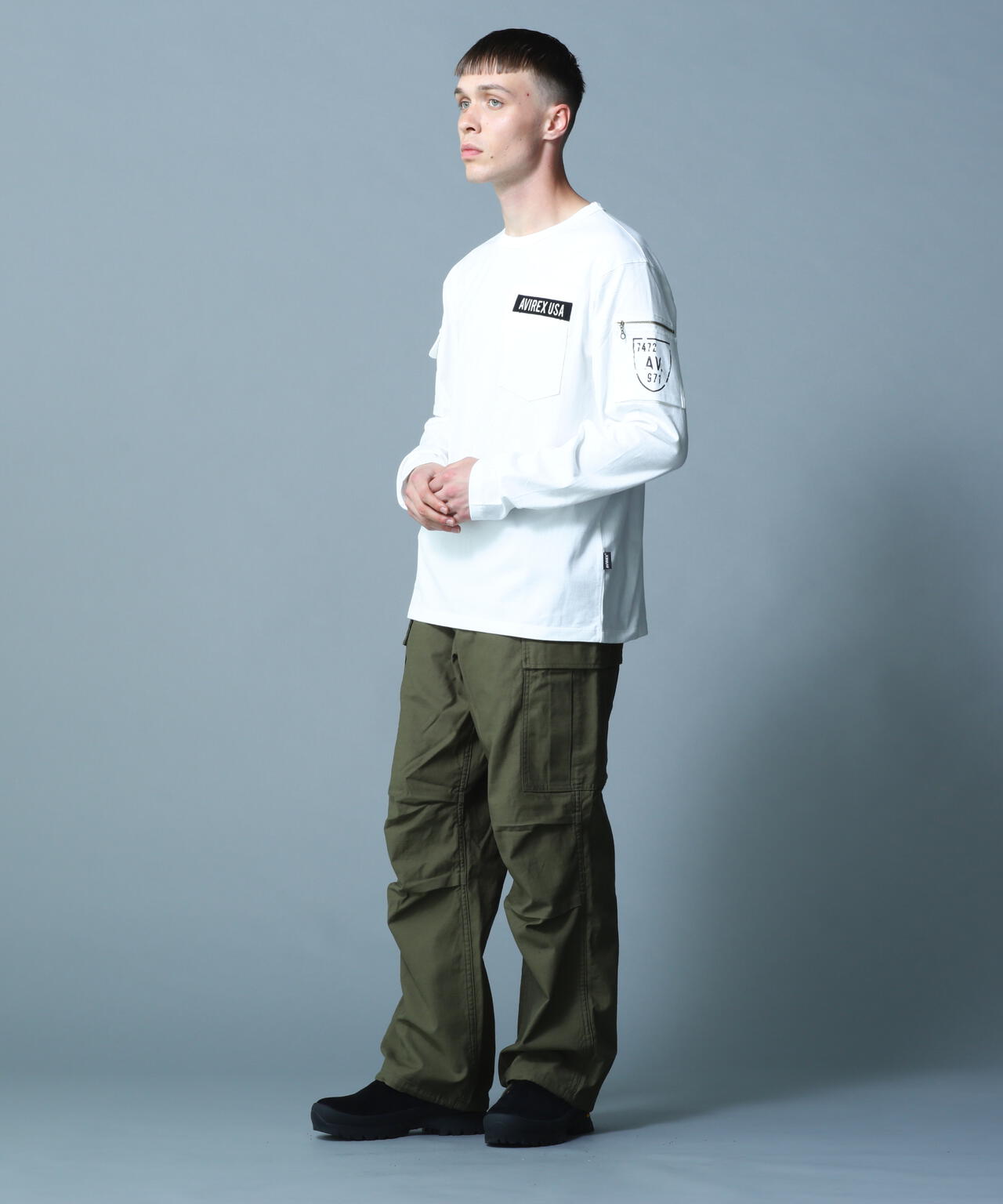 FATIGUE CREW NECK L/S T-SHIRT / ファティーグ クルーネック 長袖 Tシャツ