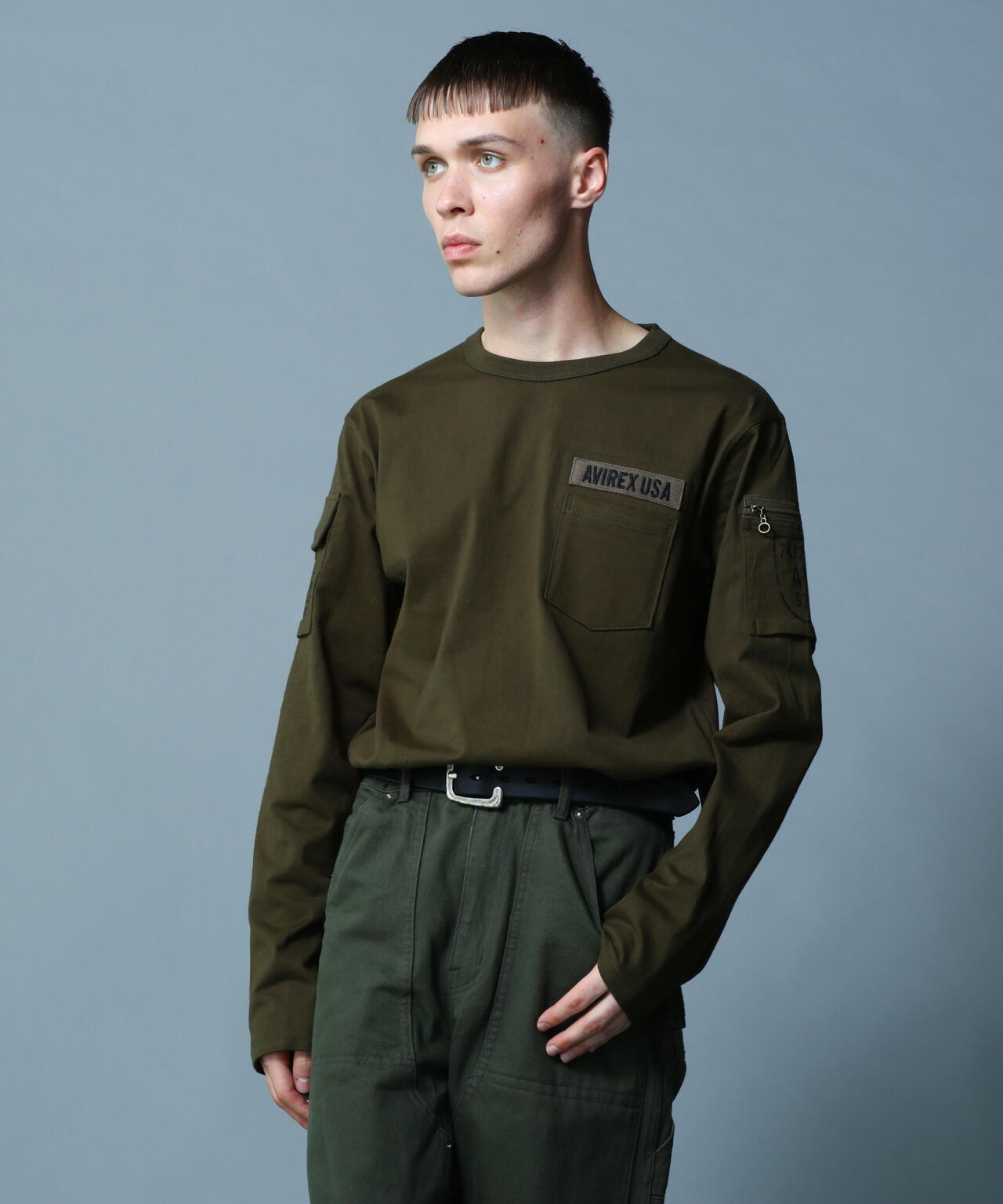FATIGUE CREW NECK L/S T-SHIRT / ファティーグ クルーネック 長袖 Tシャツ