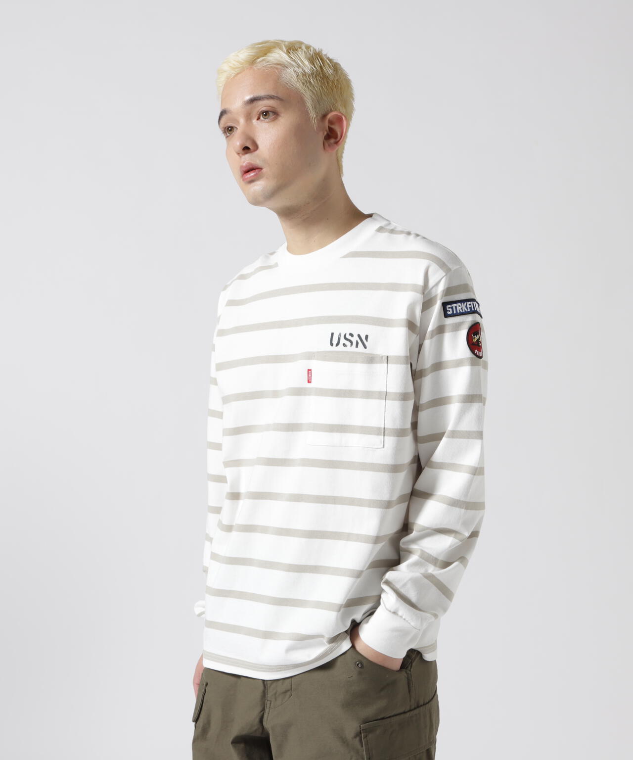NAVAL PATCH LONGSLEEVE T-SHIRT / ネイバル パッチ ロングスリーブ Tシャツ / AVIREX