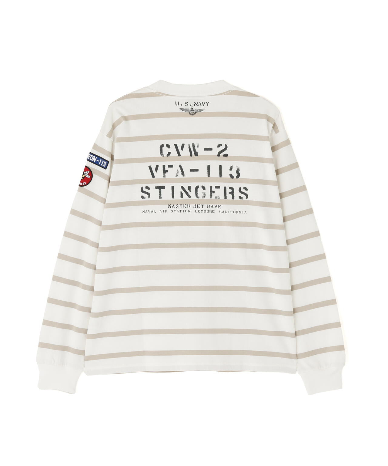 NAVAL PATCH LONGSLEEVE T-SHIRT / ネイバル パッチ ロングスリーブ Tシャツ / AVIREX