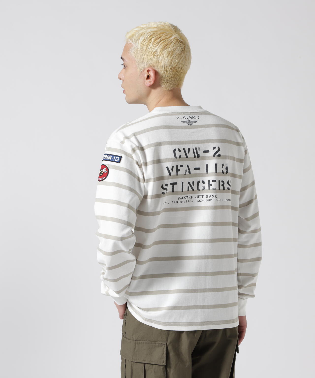 NAVAL PATCH LONGSLEEVE T-SHIRT / ネイバル パッチ ロングスリーブ Tシャツ / AVIREX