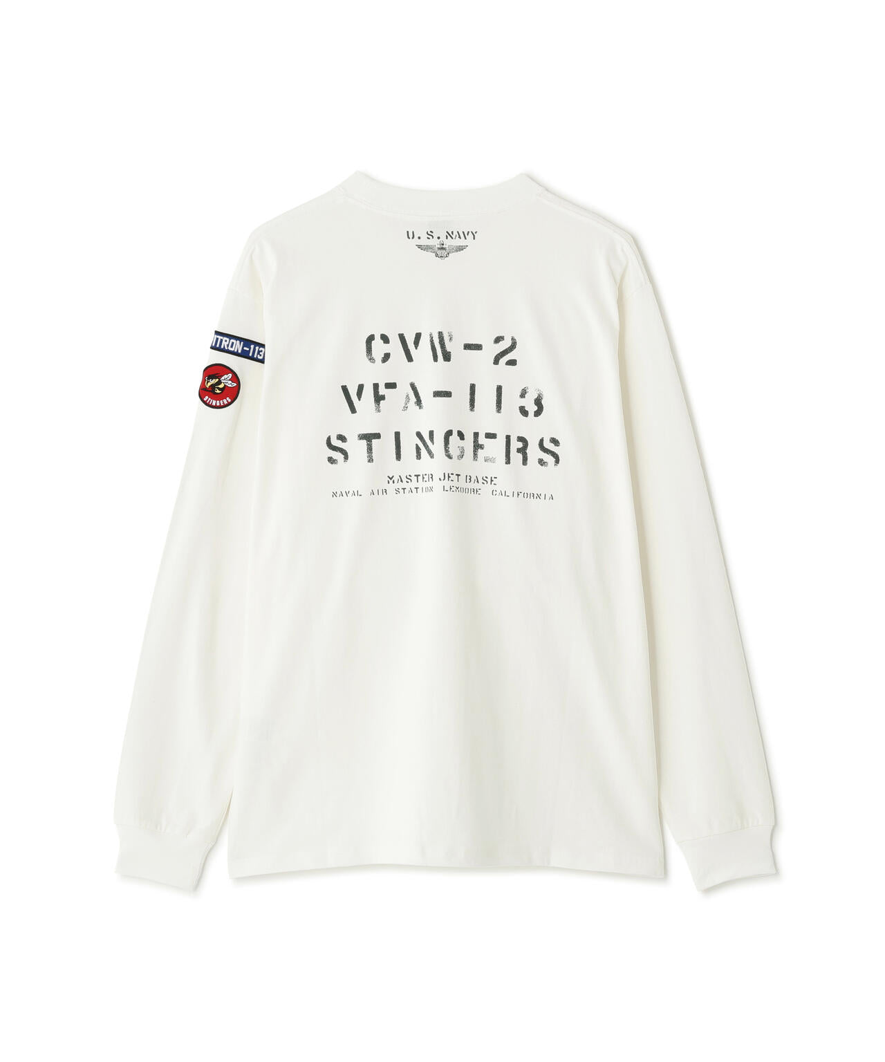 NAVAL PATCH LONGSLEEVE T-SHIRT / ネイバル パッチ ロングスリーブ Tシャツ / AVIREX