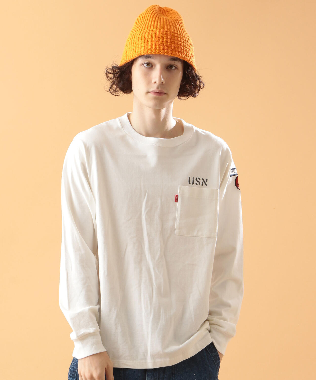 NAVAL PATCH LONGSLEEVE T-SHIRT / ネイバル パッチ ロングスリーブ Tシャツ / AVIREX