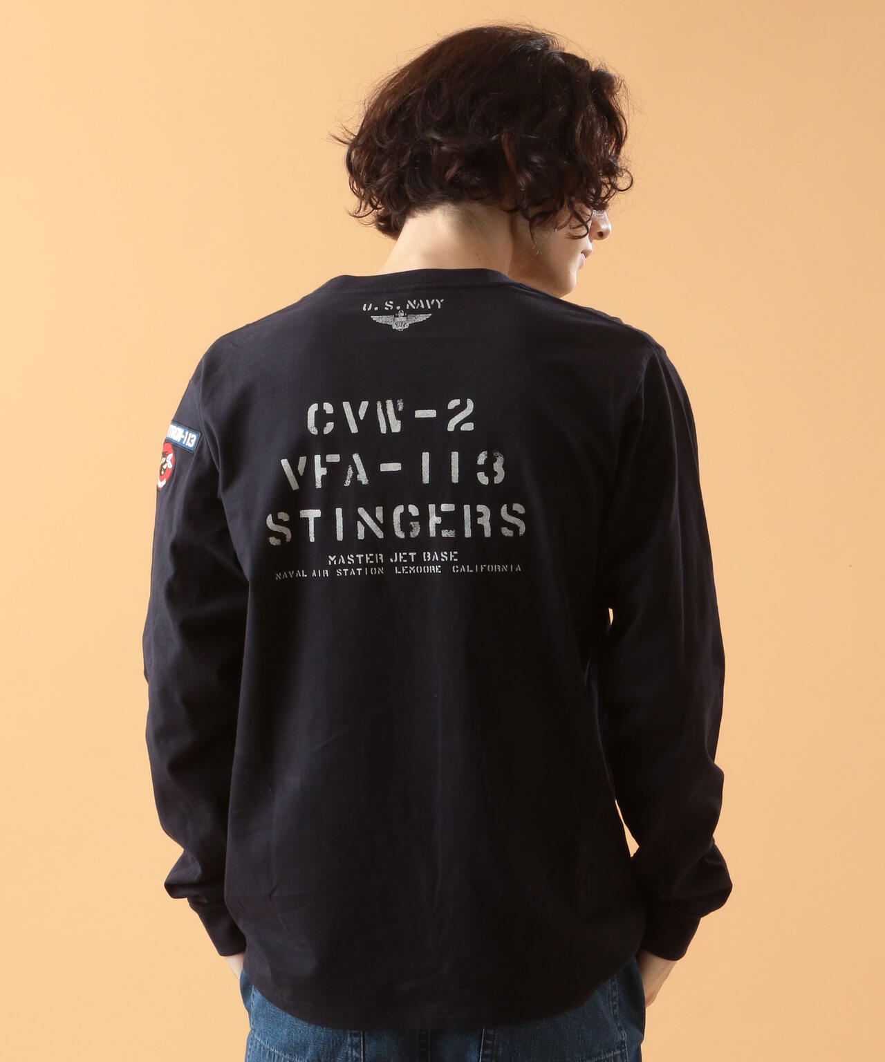 NAVAL PATCH LONGSLEEVE T-SHIRT / ネイバル パッチ ロングスリーブ Tシャツ / AVIREX