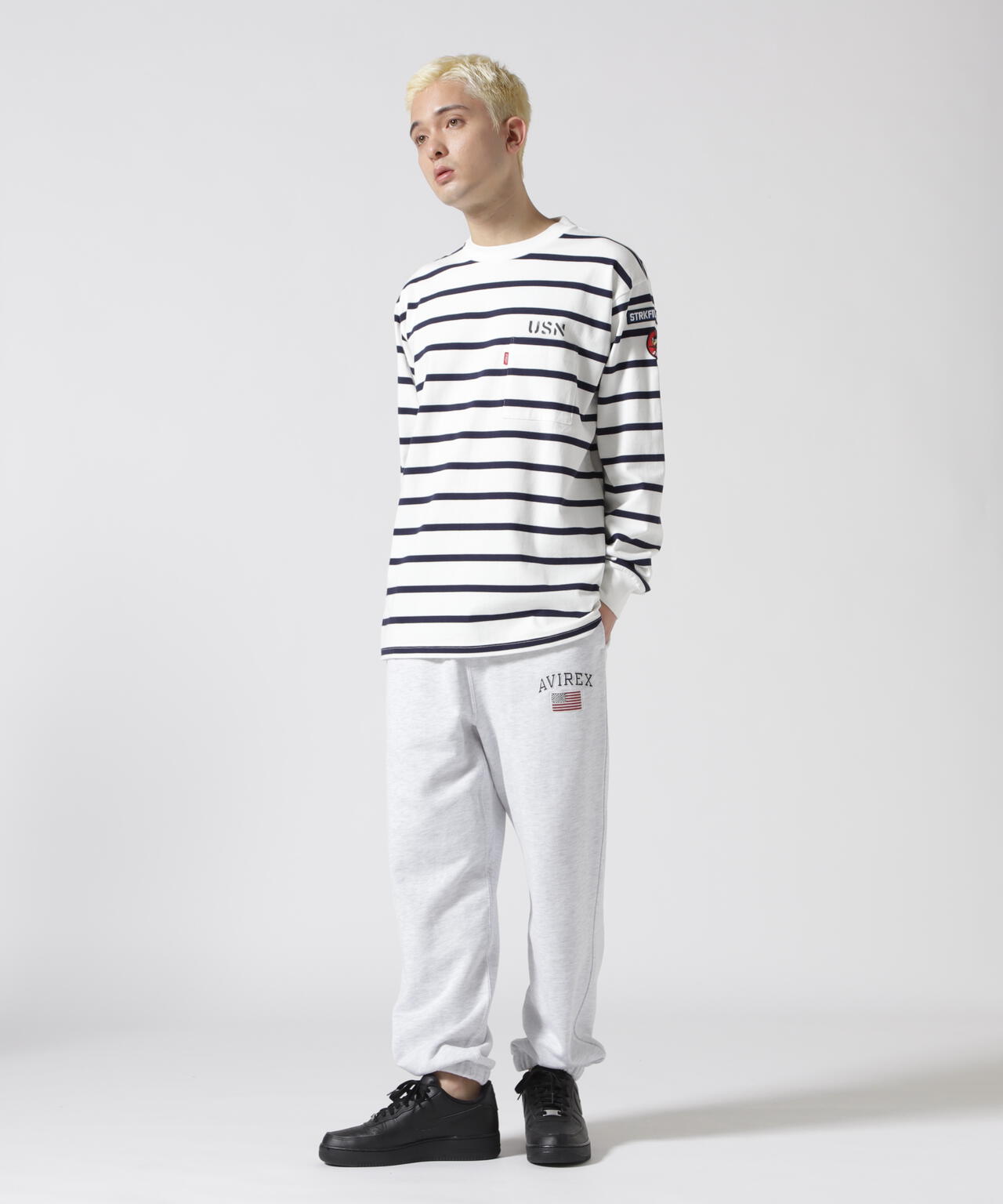 NAVAL PATCH LONGSLEEVE T-SHIRT / ネイバル パッチ ロングスリーブ Tシャツ / AVIREX