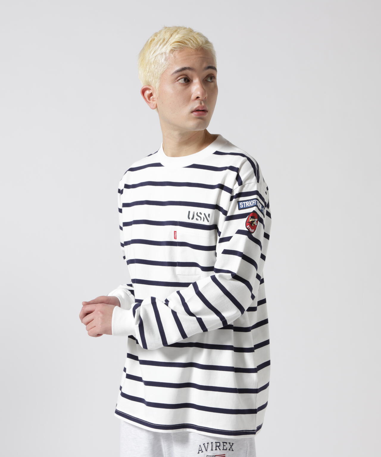 NAVAL PATCH LONGSLEEVE T-SHIRT / ネイバル パッチ ロングスリーブ Tシャツ / AVIREX
