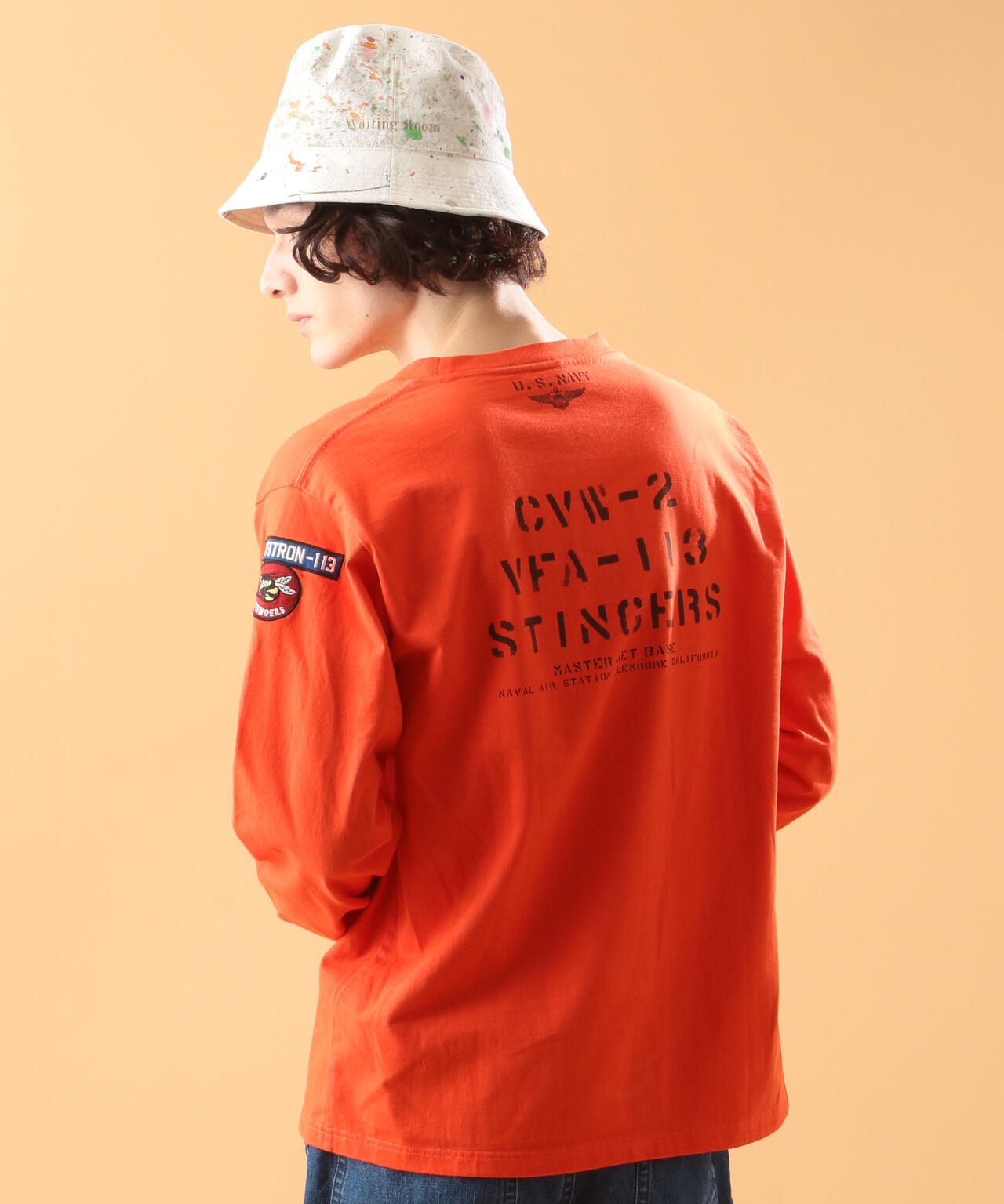NAVAL PATCH LONGSLEEVE T-SHIRT / ネイバル パッチ ロングスリーブ Tシャツ / AVIREX