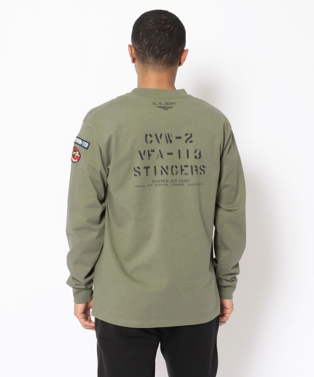 NAVAL PATCH LONGSLEEVE T-SHIRT / ネイバル パッチ ロングスリーブ Tシャツ / AVIREX