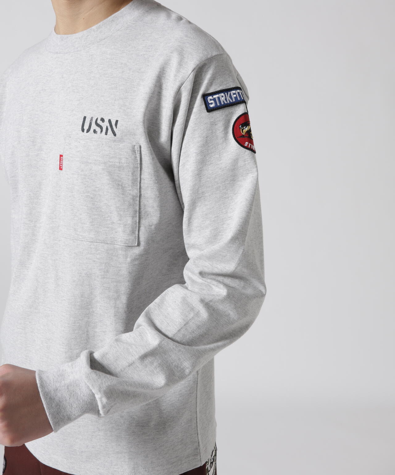 NAVAL PATCH LONGSLEEVE T-SHIRT / ネイバル パッチ ロングスリーブ Tシャツ / AVIREX