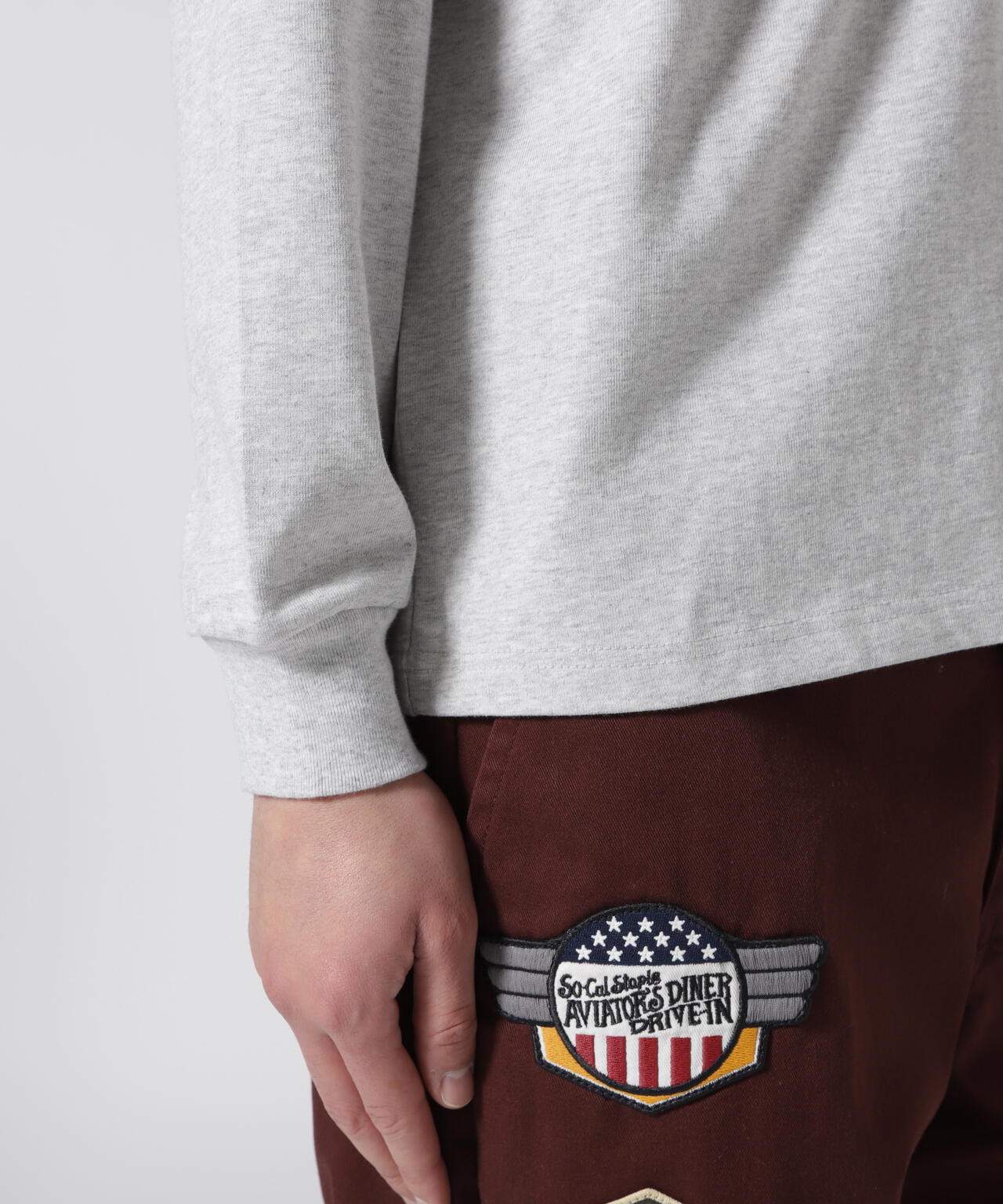 NAVAL PATCH LONGSLEEVE T-SHIRT / ネイバル パッチ ロングスリーブ Tシャツ / AVIREX