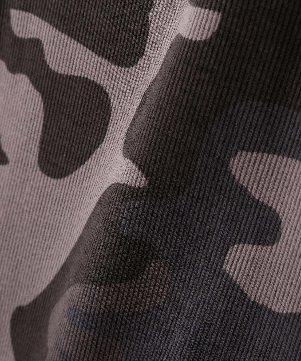 《DAILY/デイリー》RIB LONG SLEEVE HENLEY NECK T-SHIRT ”CAMOUFLAGE”