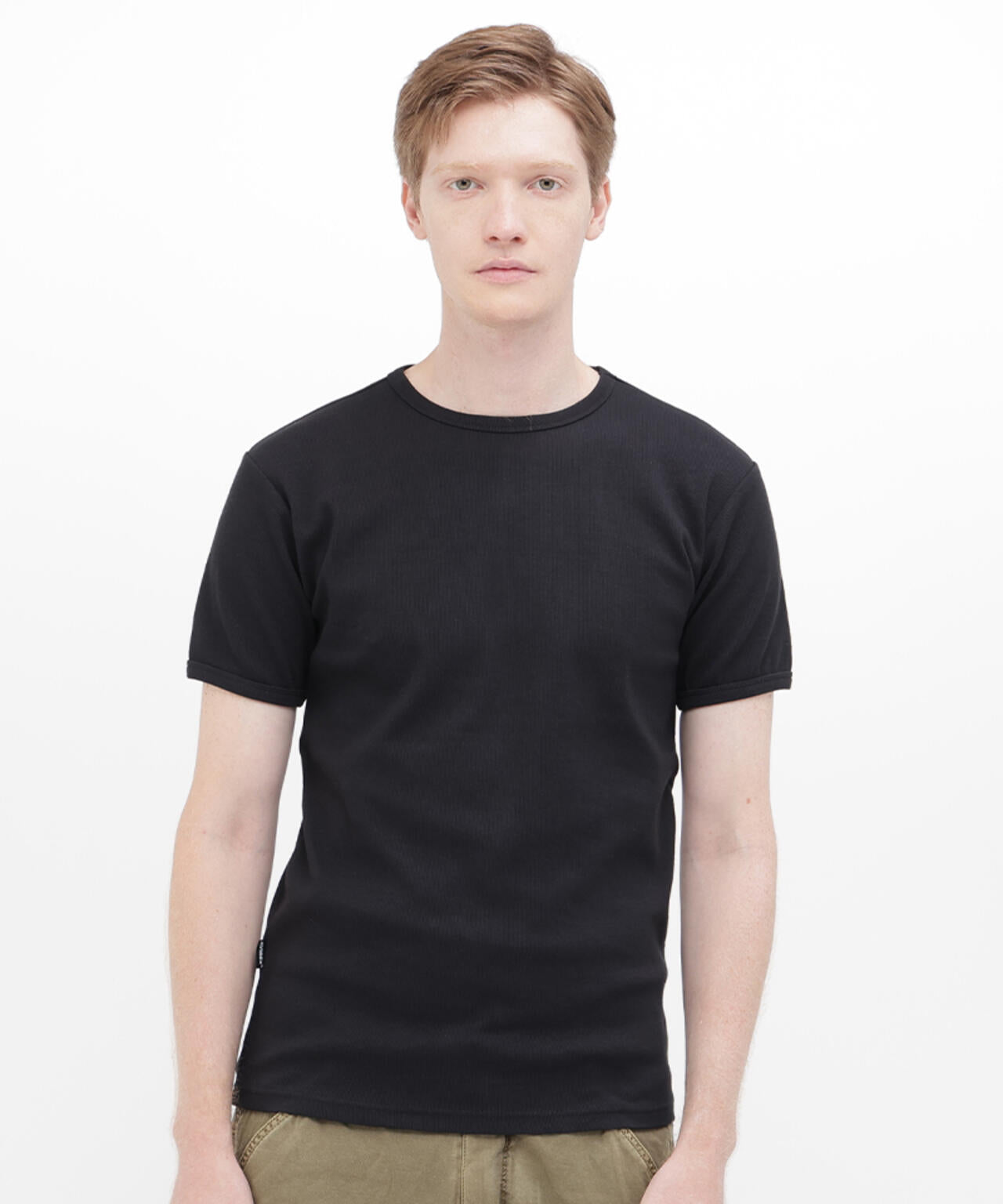 《DAILY/デイリー》RIB S/S CREW NECK T-SHIRT