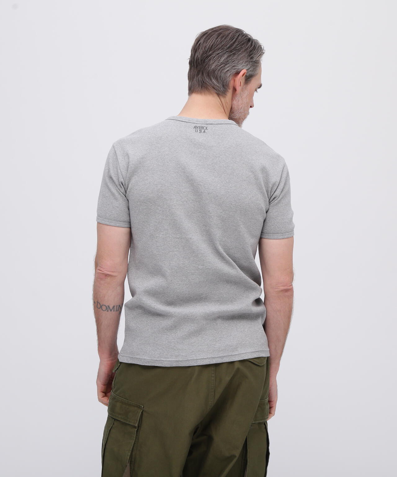 《DAILY/デイリー》MINI WAFFLE S/S V-NECK T-SHIRT/ミニワッフル 半袖 ブイネック Tシャツ