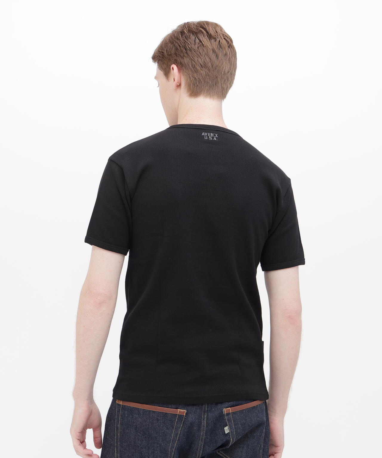 《DAILY/デイリー》MINI WAFFLE S/S CREW NECK T-SHIRT/ミニワッフル 半袖 クルーネック Tシャツ