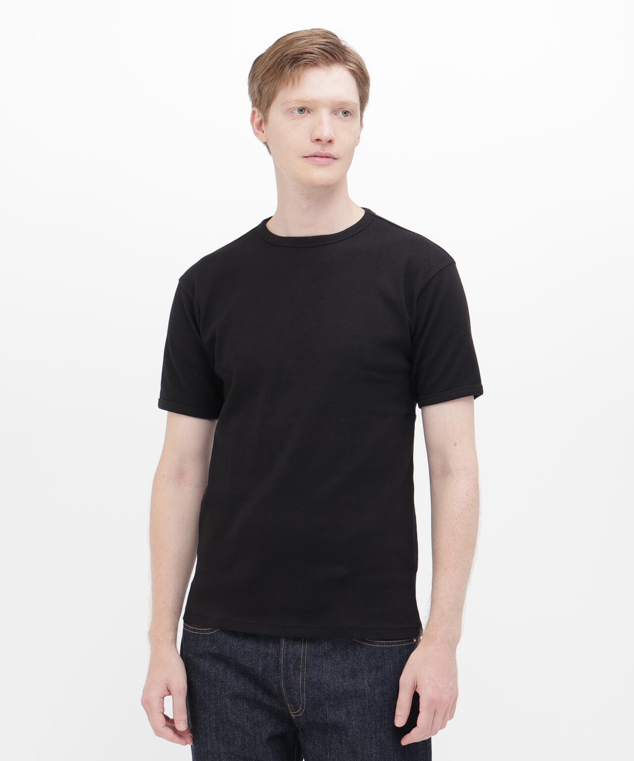 《DAILY/デイリー》MINI WAFFLE S/S CREW NECK T-SHIRT/ミニワッフル 半袖 クルーネック Tシャツ