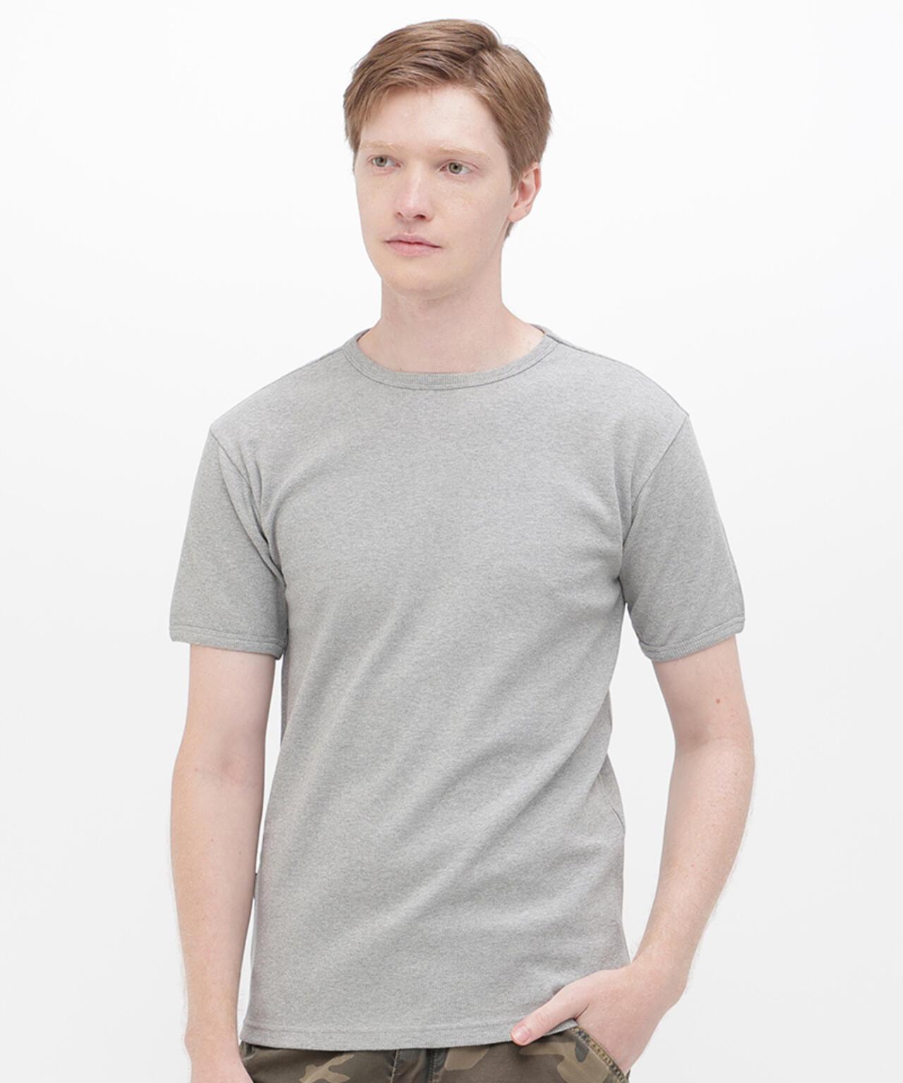 《DAILY/デイリー》MINI WAFFLE S/S CREW NECK T-SHIRT/ミニワッフル 半袖 クルーネック Tシャツ