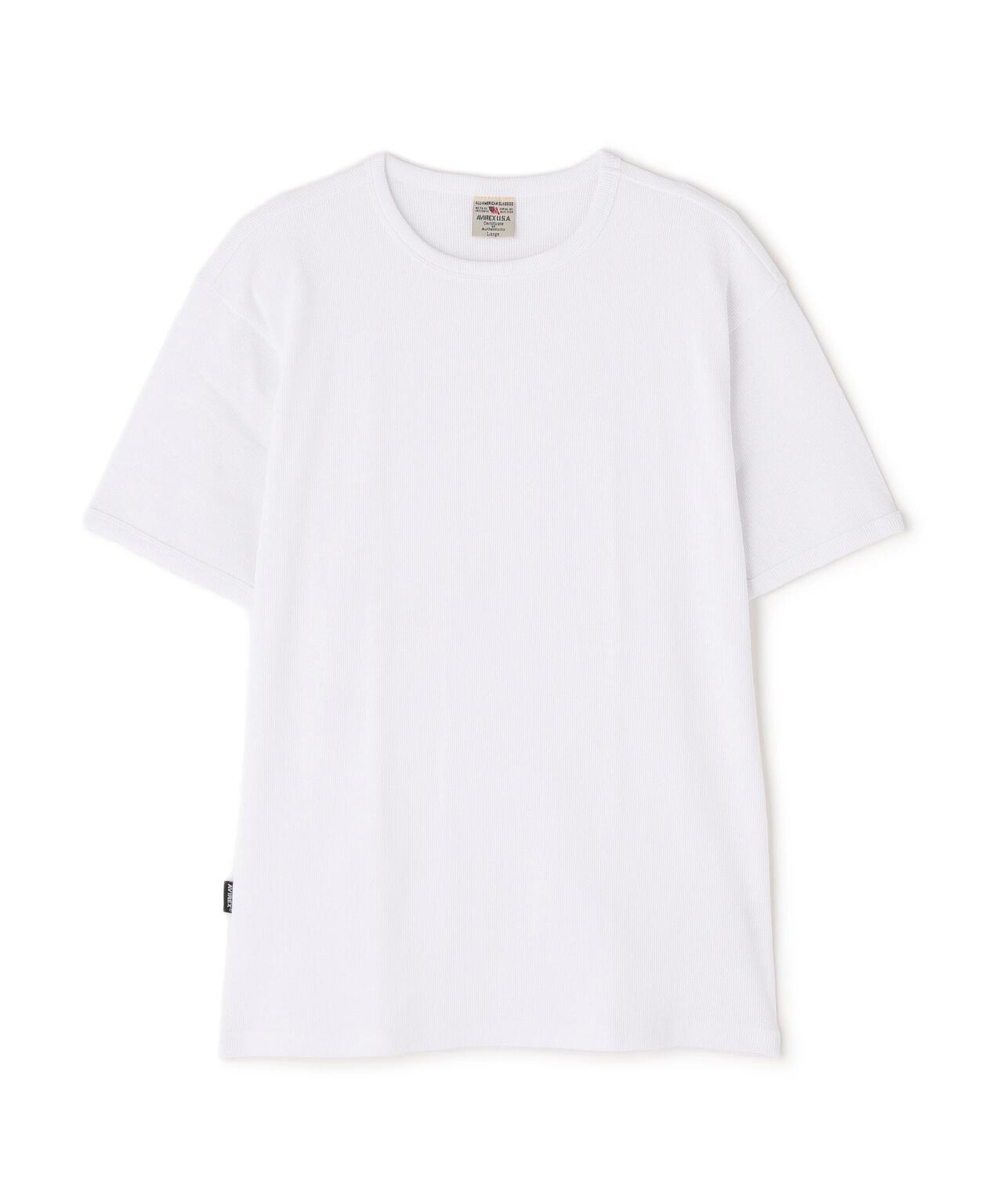 《DAILY/デイリー》MINI WAFFLE S/S CREW NECK T-SHIRT/ミニワッフル 半袖 クルーネック Tシャツ