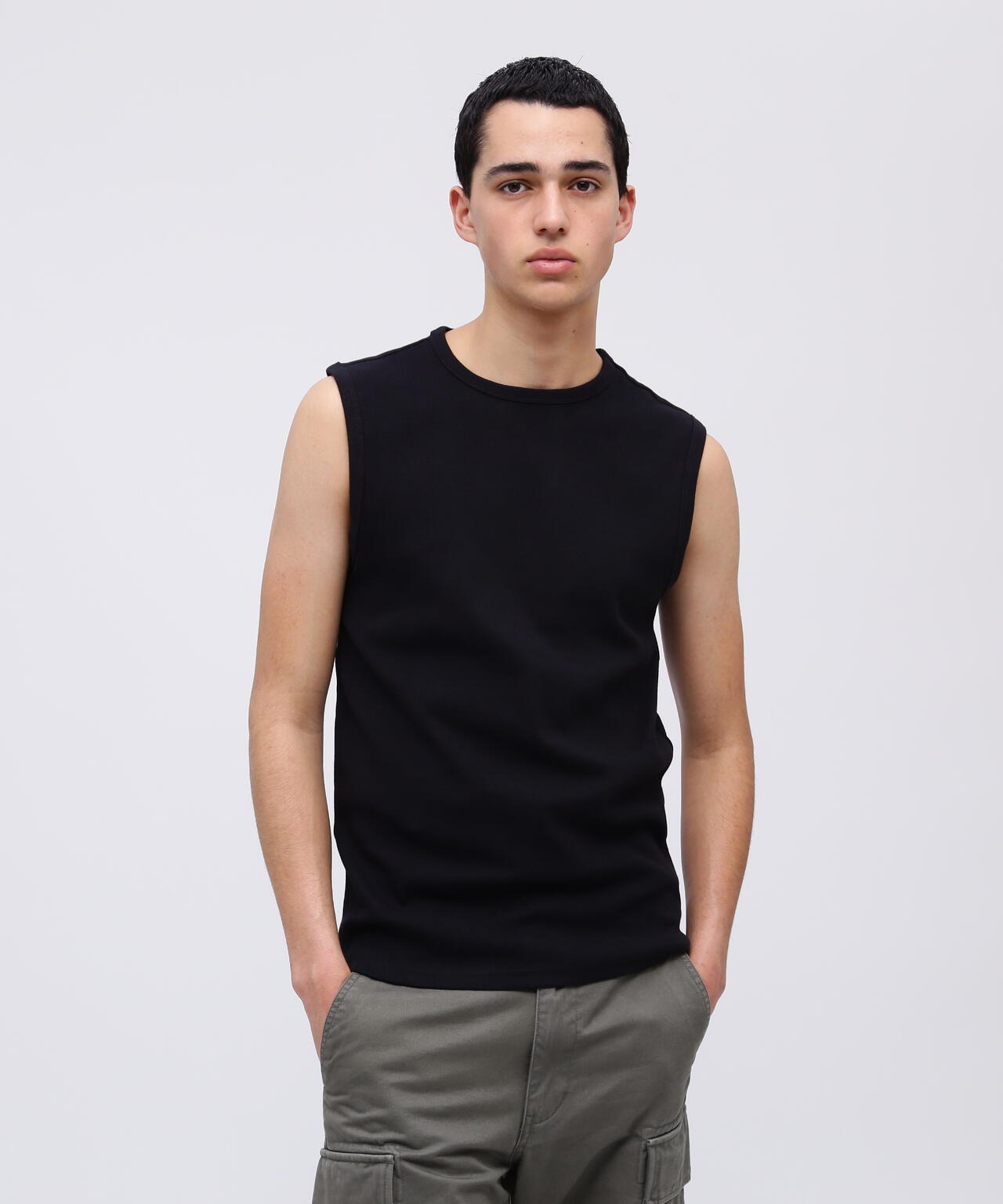 《DAILY/デイリー》DAILY NO SLEEVE SHIRT / デイリー ノースリーブ シャツ / AVIREX / アヴィレックス