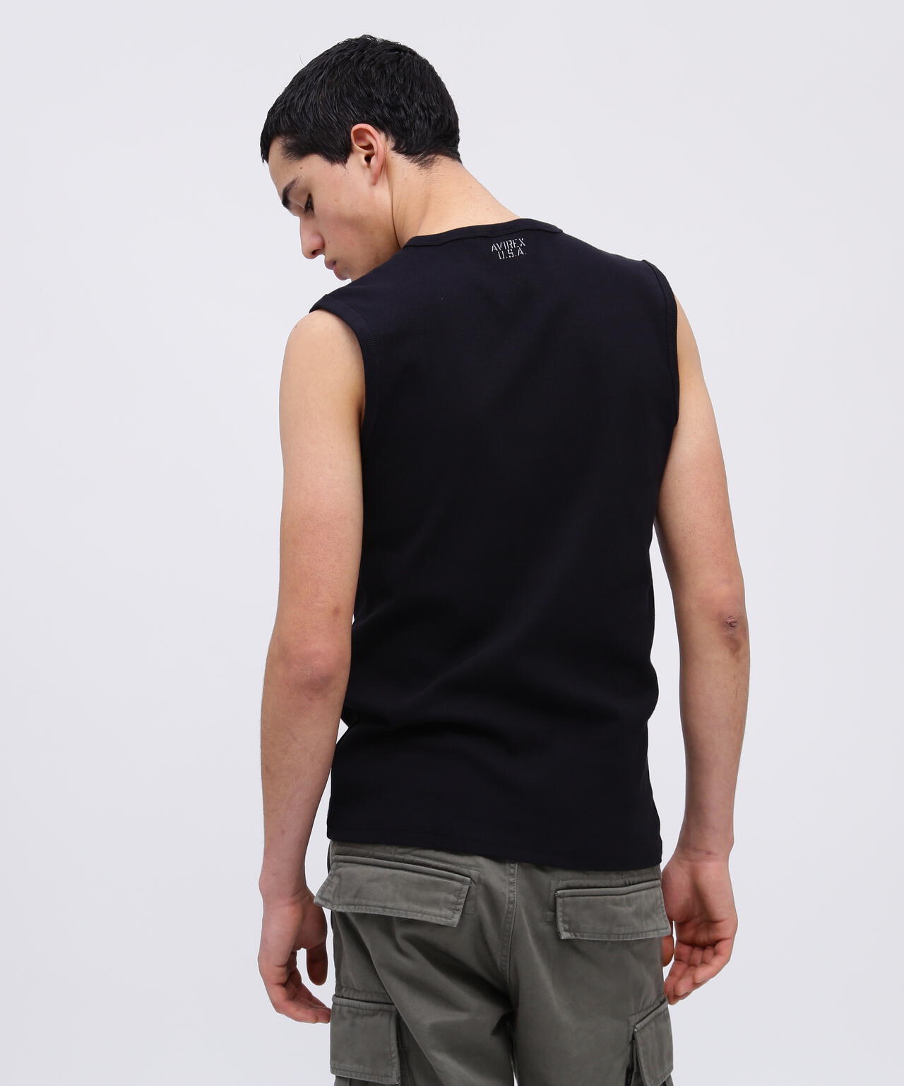 《DAILY/デイリー》DAILY NO SLEEVE SHIRT / デイリー ノースリーブ シャツ / AVIREX / アヴィレックス
