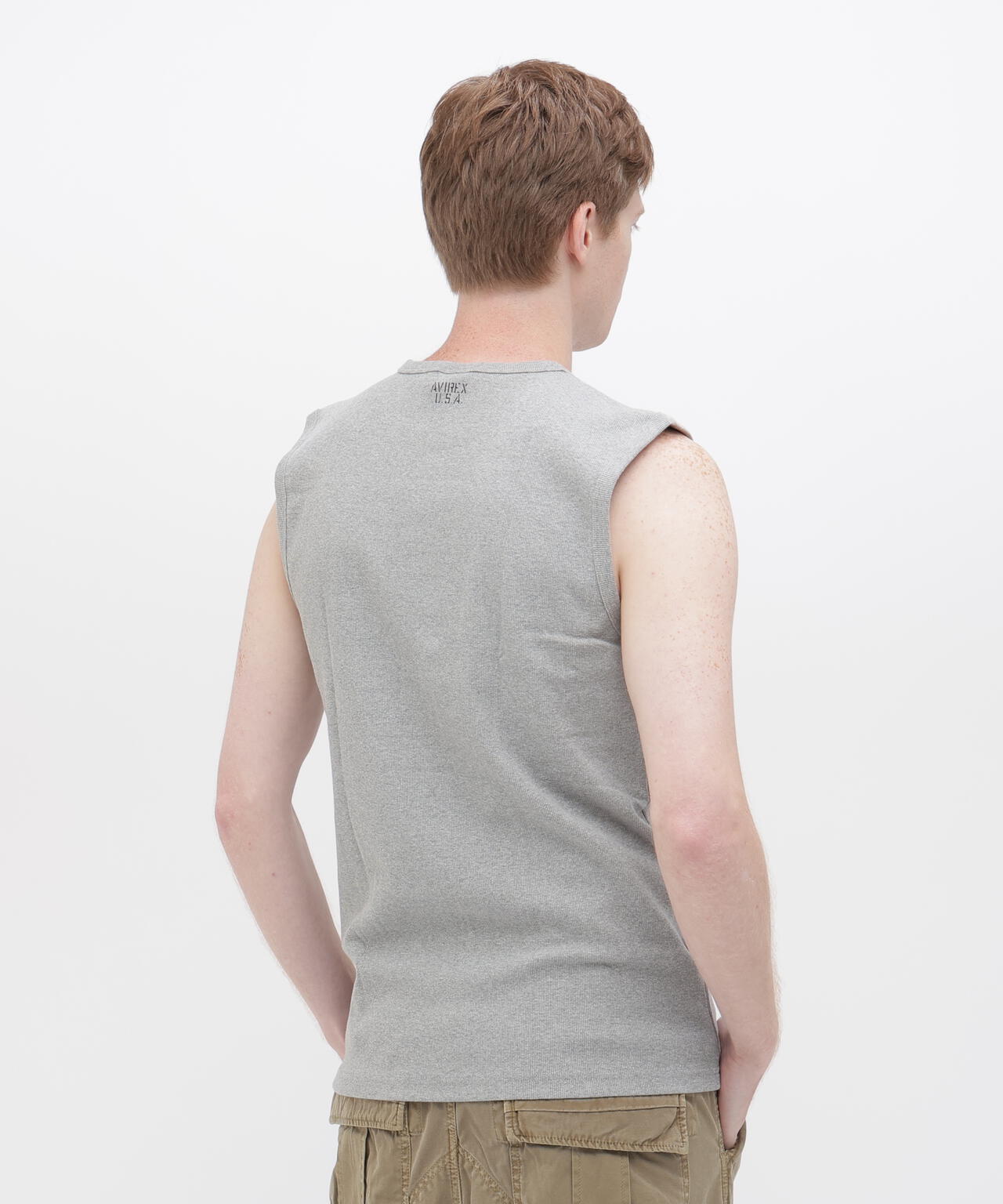 《DAILY/デイリー》DAILY NO SLEEVE SHIRT / デイリー ノースリーブ シャツ / AVIREX / アヴィレックス