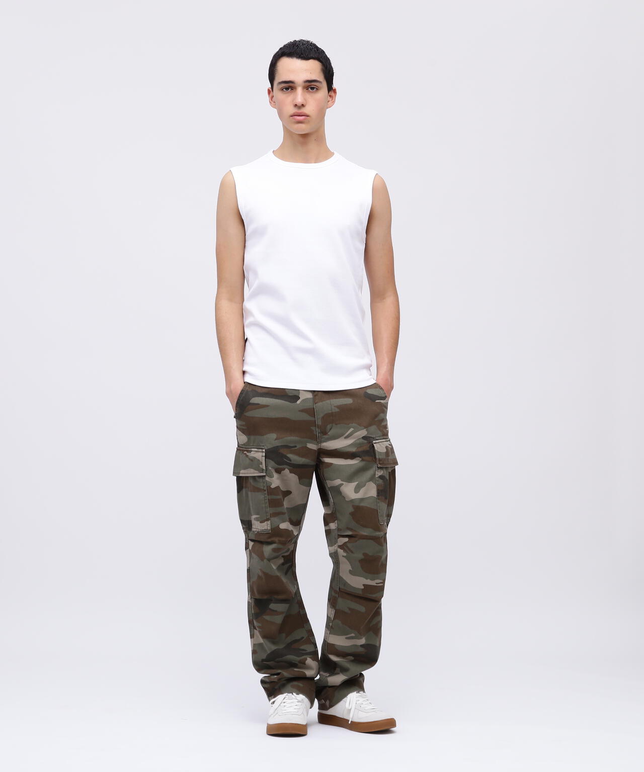 《DAILY/デイリー》DAILY NO SLEEVE SHIRT / デイリー ノースリーブ シャツ / AVIREX / アヴィレックス