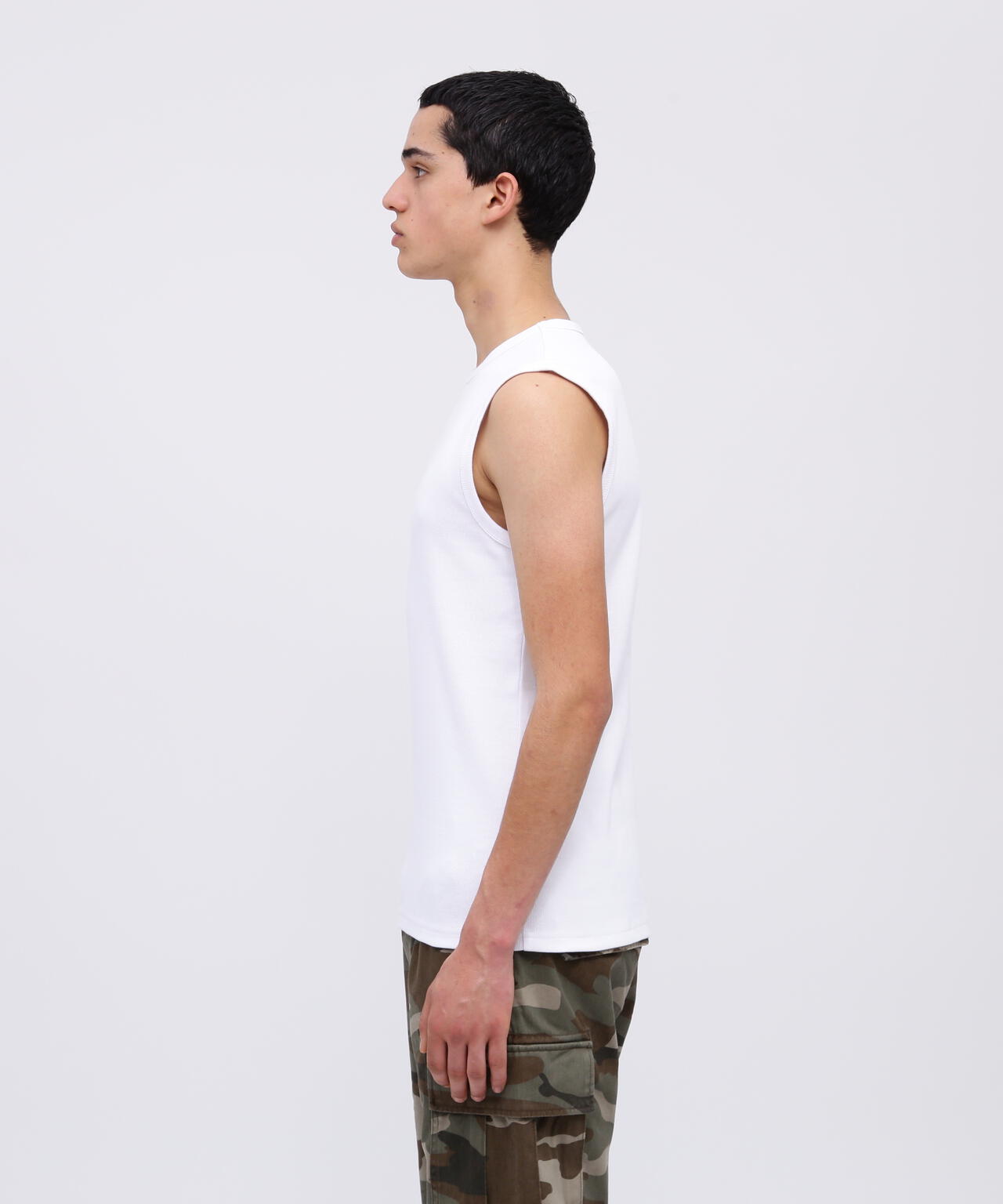 《DAILY/デイリー》DAILY NO SLEEVE SHIRT / デイリー ノースリーブ シャツ / AVIREX / アヴィレックス