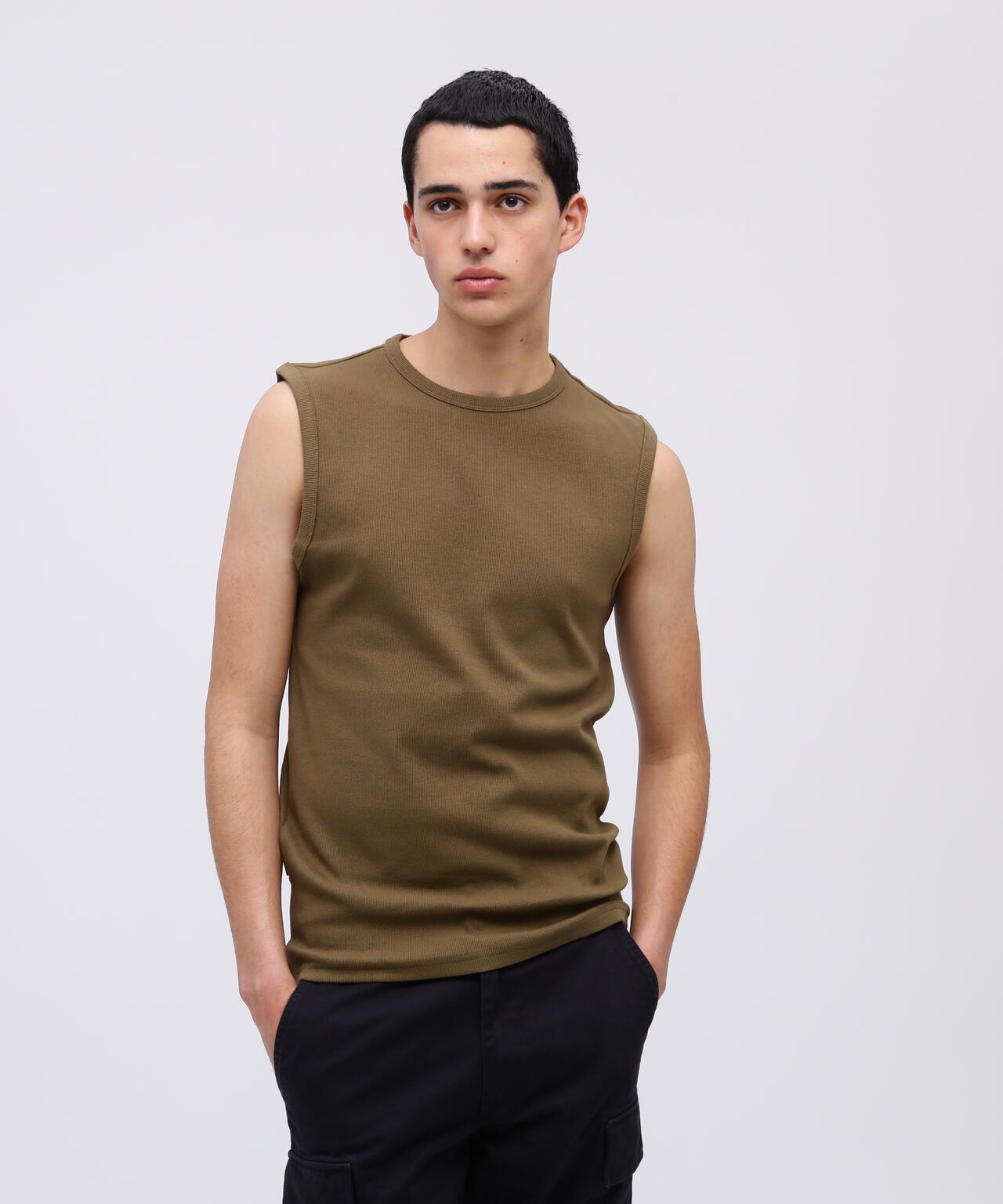 《DAILY/デイリー》DAILY NO SLEEVE SHIRT / デイリー ノースリーブ シャツ / AVIREX / アヴィレックス