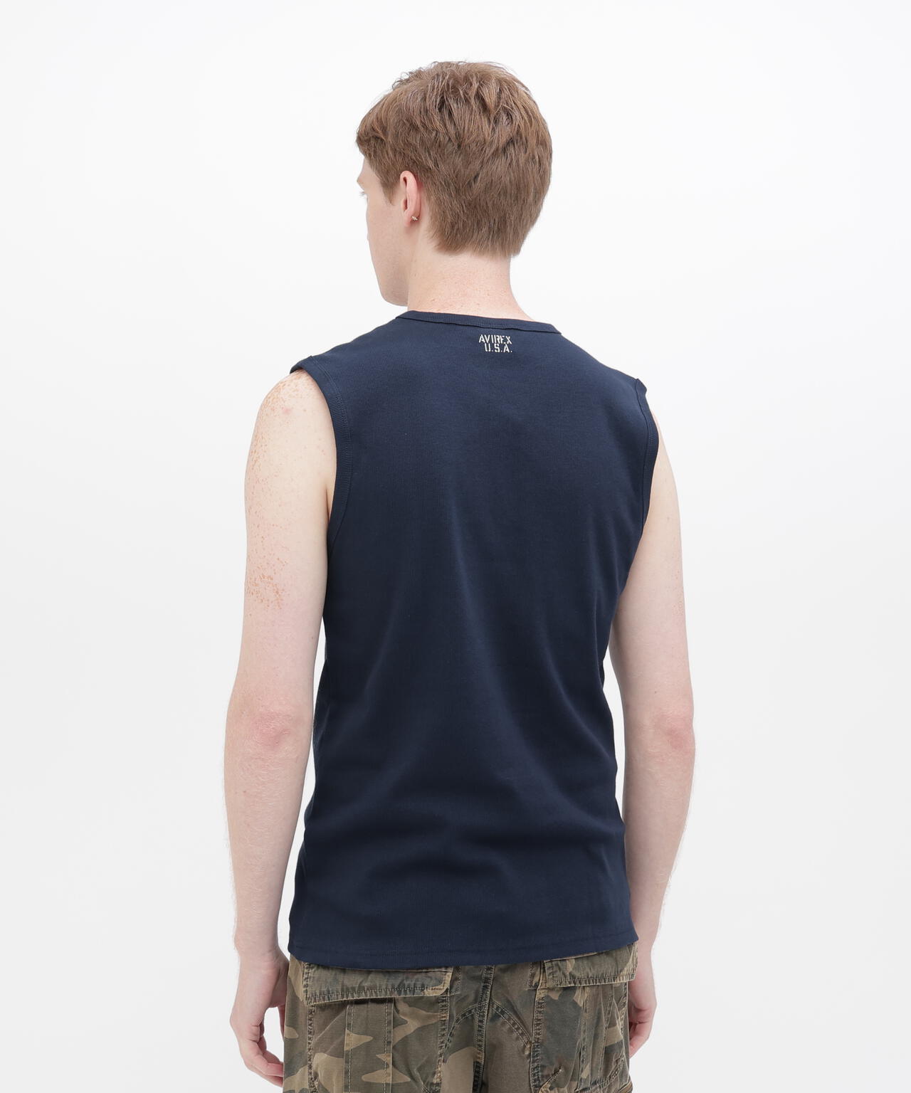 《DAILY/デイリー》DAILY NO SLEEVE SHIRT / デイリー ノースリーブ シャツ / AVIREX / アヴィレックス