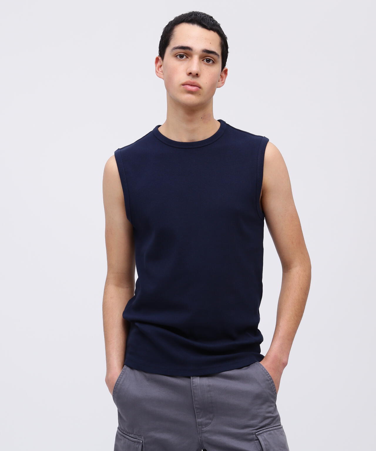 《DAILY/デイリー》DAILY NO SLEEVE SHIRT / デイリー ノースリーブ シャツ / AVIREX / アヴィレックス