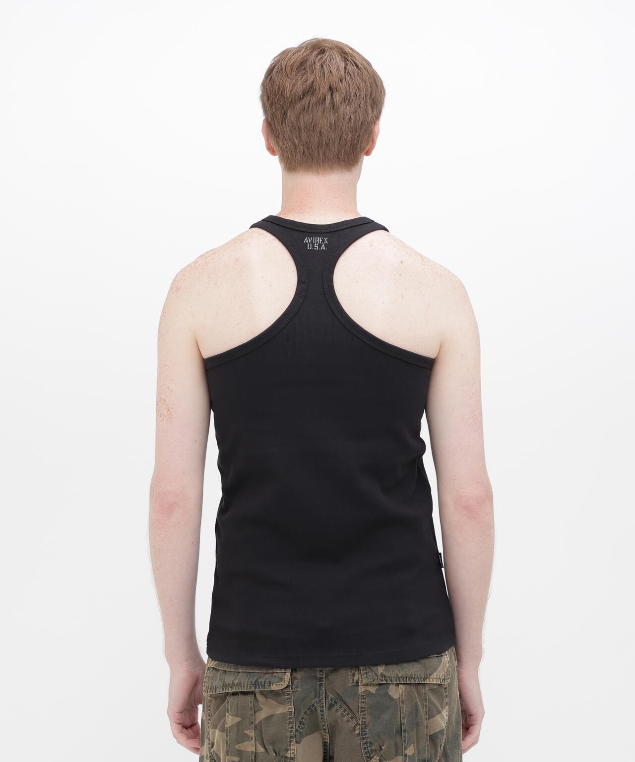 《DAILY/デイリー》RIB TANK TOP BACK CROSS/リブ タンクトップ バッククロス  デイリーウェア