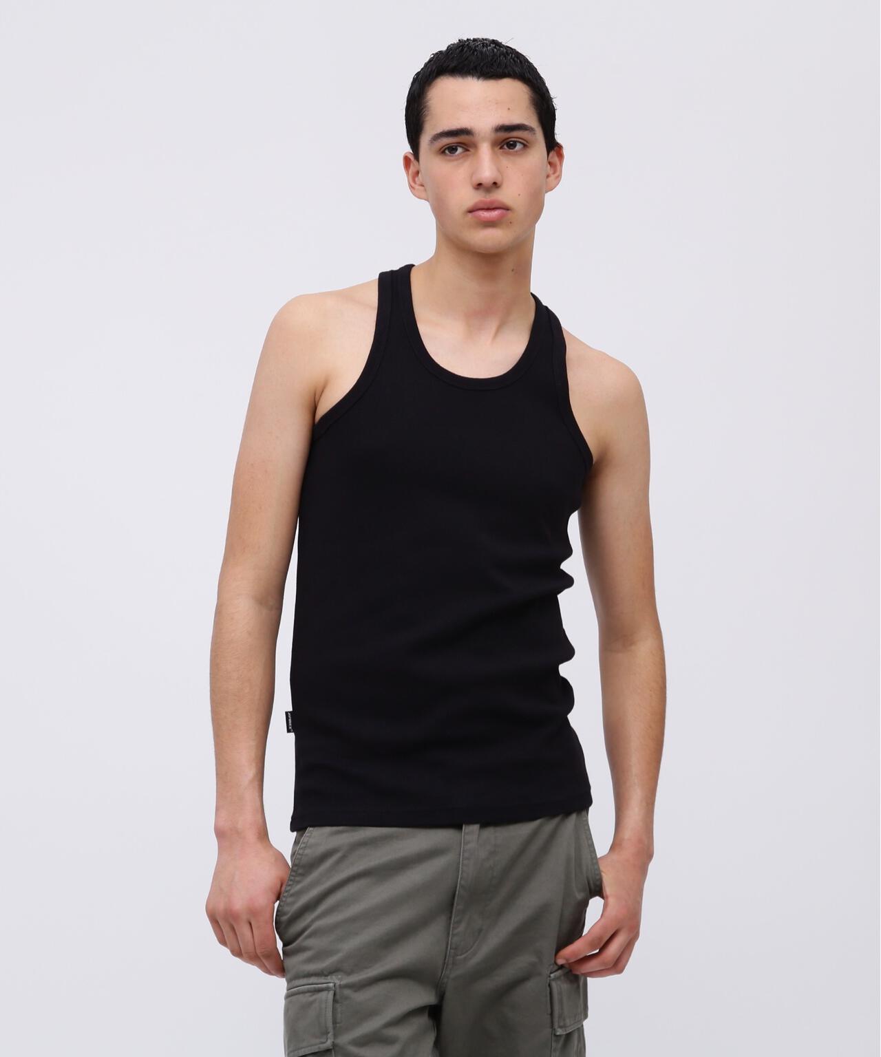 《DAILY/デイリー》RIB TANK TOP BACK CROSS/リブ タンクトップ バッククロス  デイリーウェア