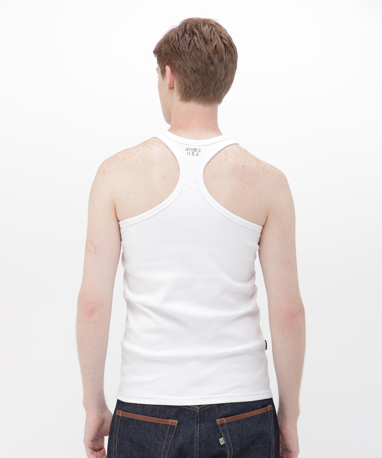 《DAILY/デイリー》RIB TANK TOP BACK CROSS/リブ タンクトップ バッククロス  デイリーウェア