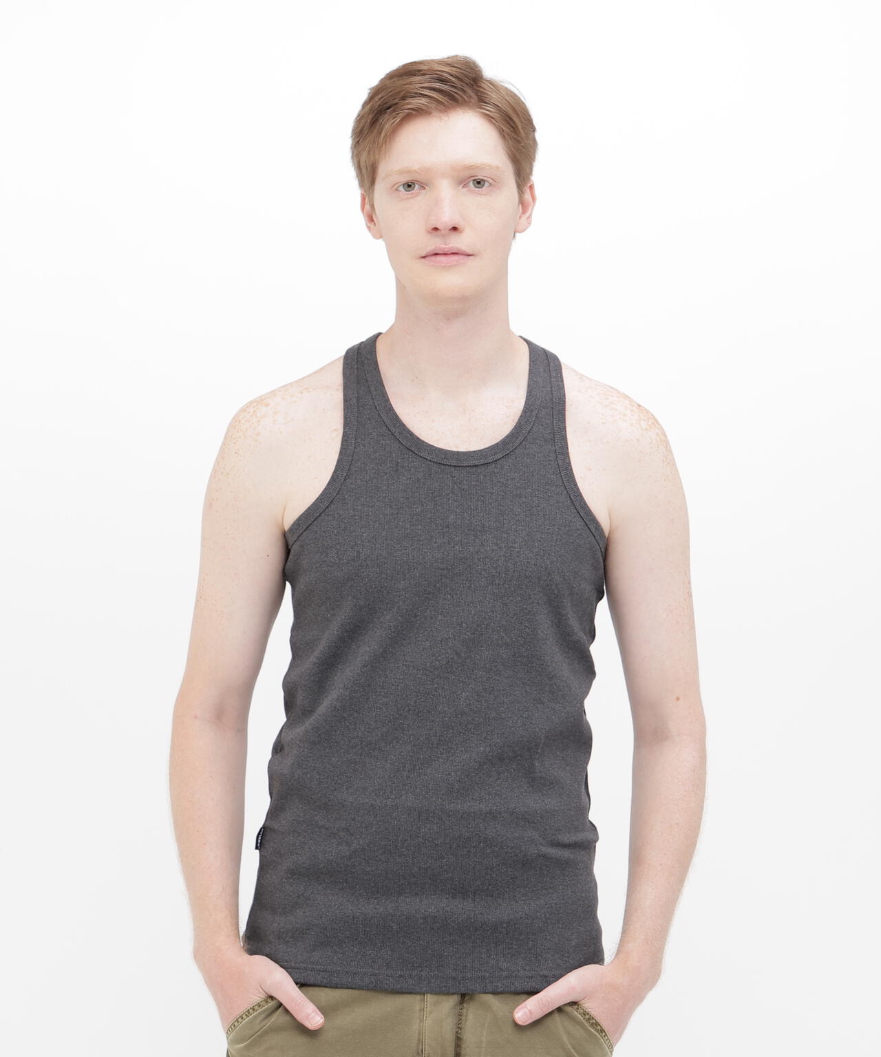 《DAILY/デイリー》RIB TANK TOP BACK CROSS/リブ タンクトップ バッククロス  デイリーウェア