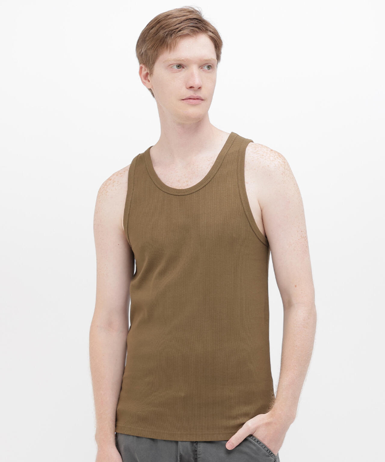 《DAILY/デイリー》RIB TANK TOP/リブ タンクトップ  デイリーウェア