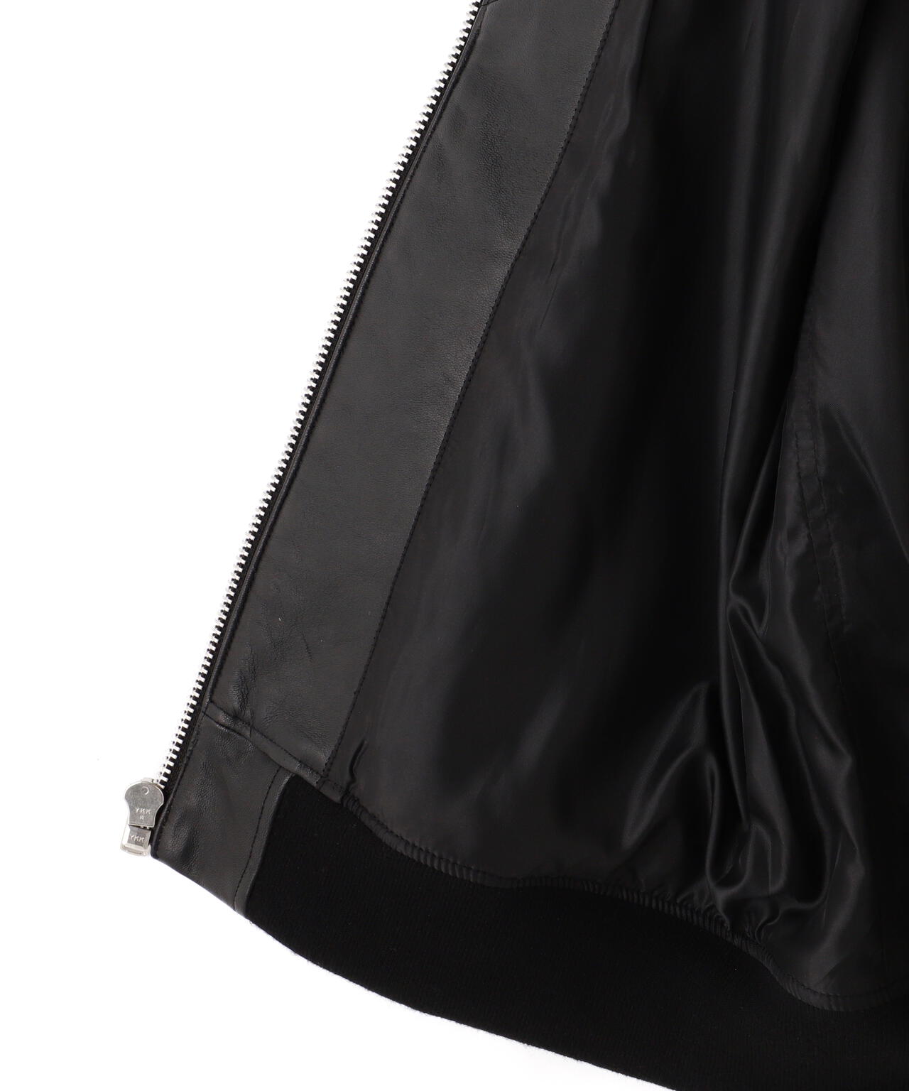 STAND LEATHER MA-1 MOD JACKET / スタンド レザー MA-1