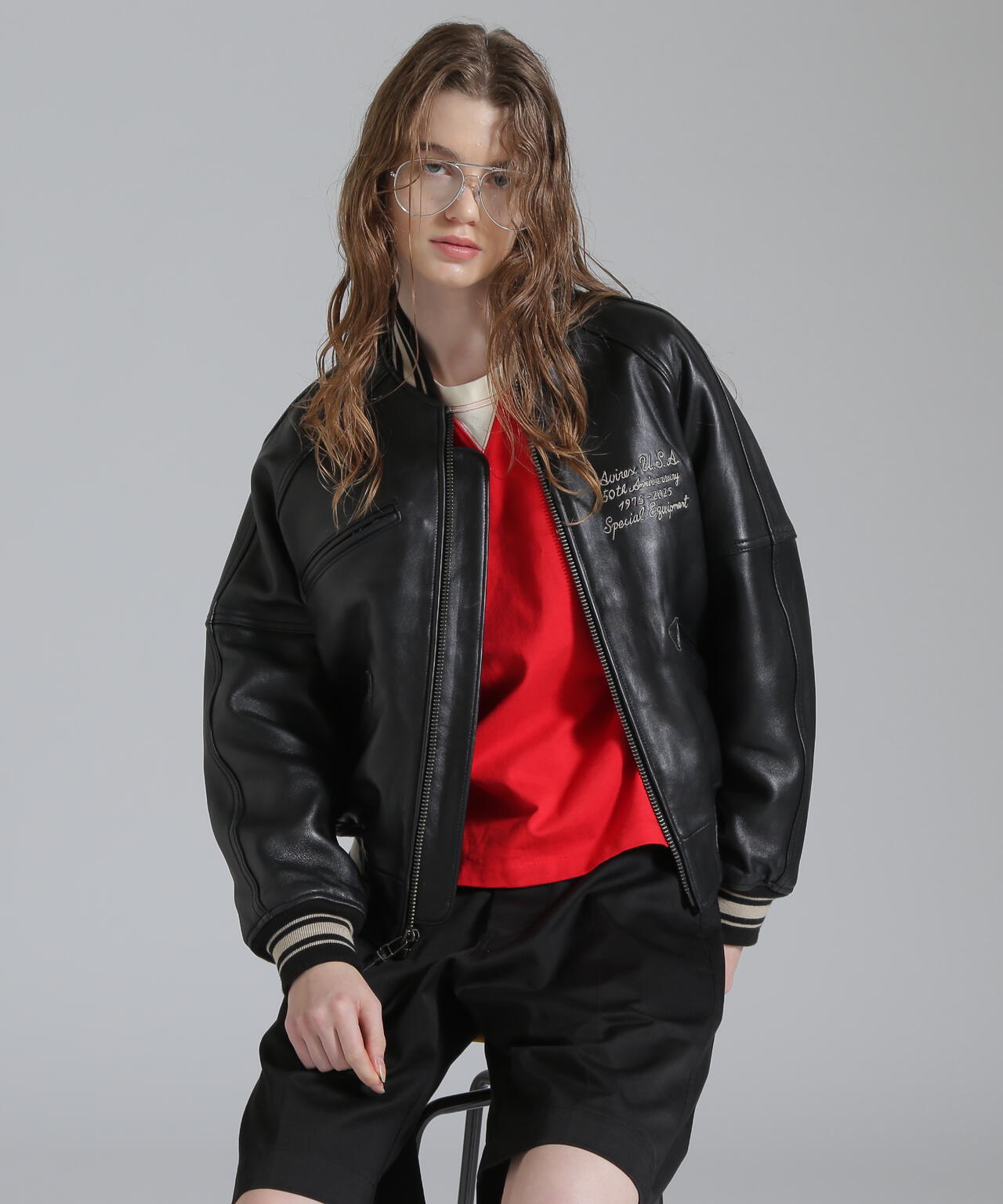 《WOMAN/50th Anniversary》VARSITY JACKET/バーシティジャケット